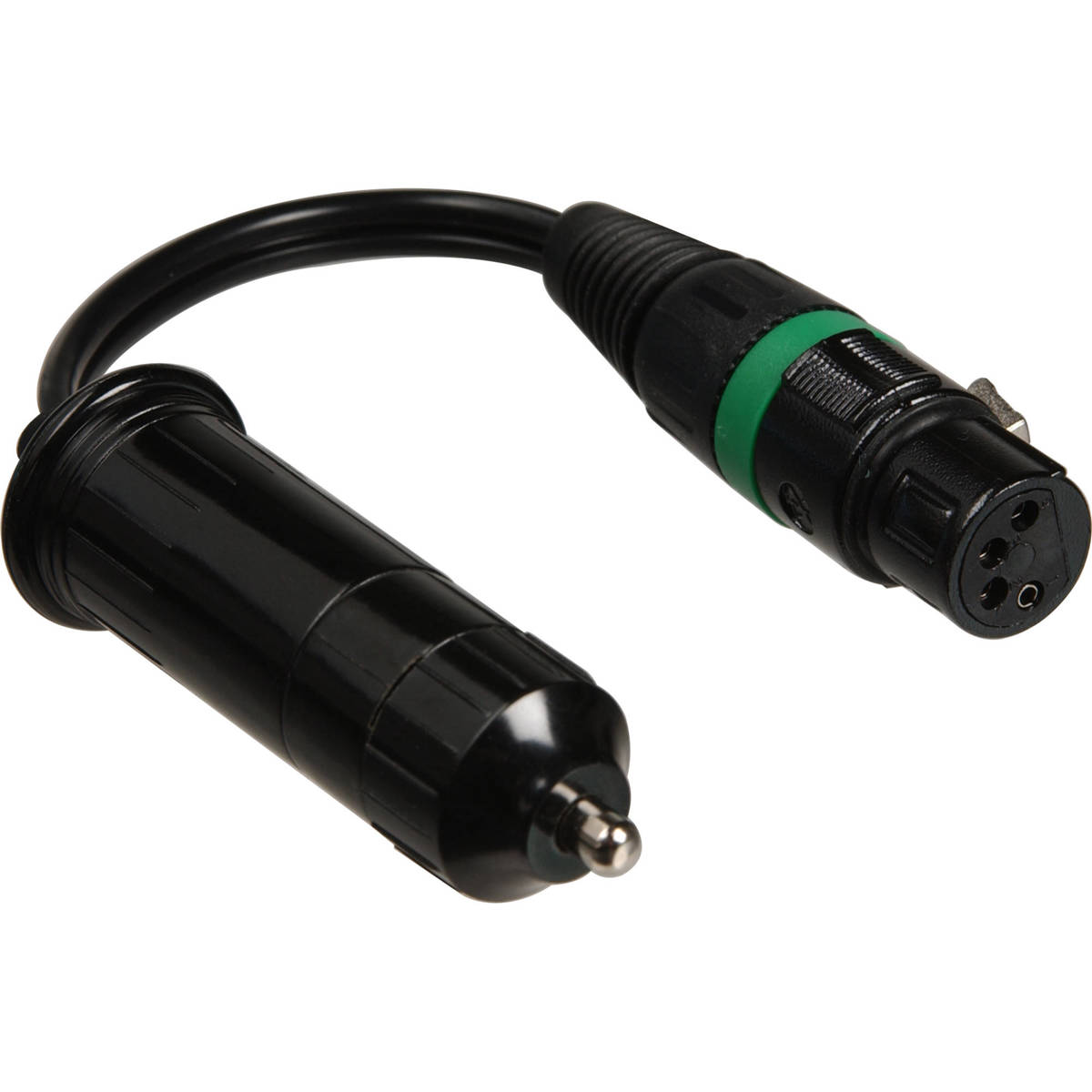 

Smith-Victor 4 Pin XLR Female Jack to Cigarette Lighter Plug, 5.5" Adapter Cable
