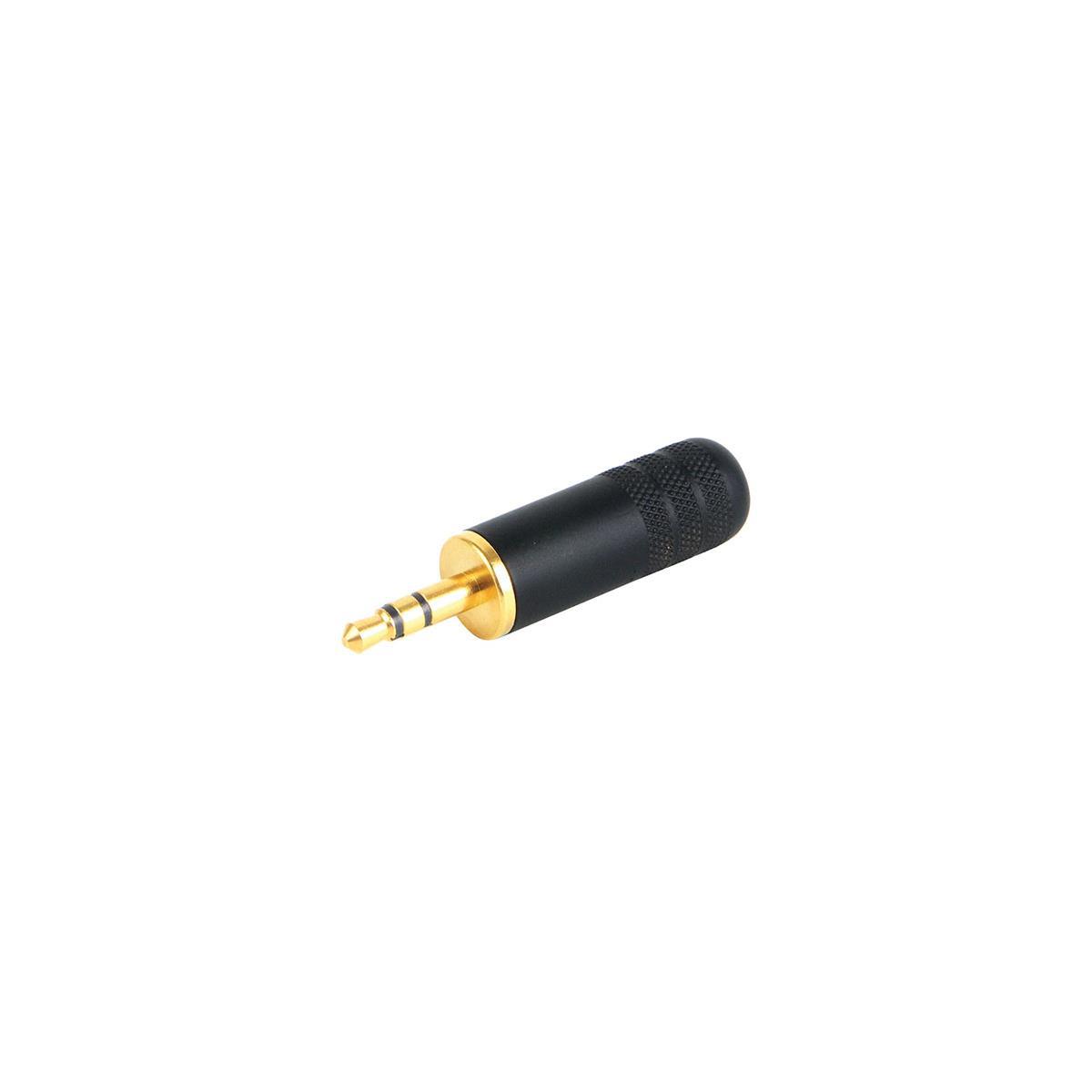 

Switchcraft 3.5mm Stereo Cable Mount Plug, Black Body / Gold Pin