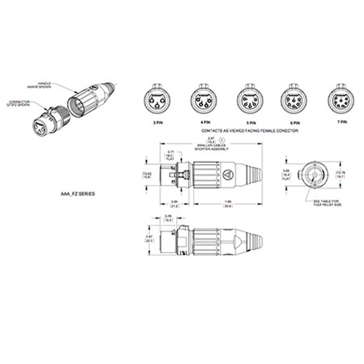 

Switchcraft 6-Pin XLR Female Cable Mount Connector, Silver Pins / Black Metal