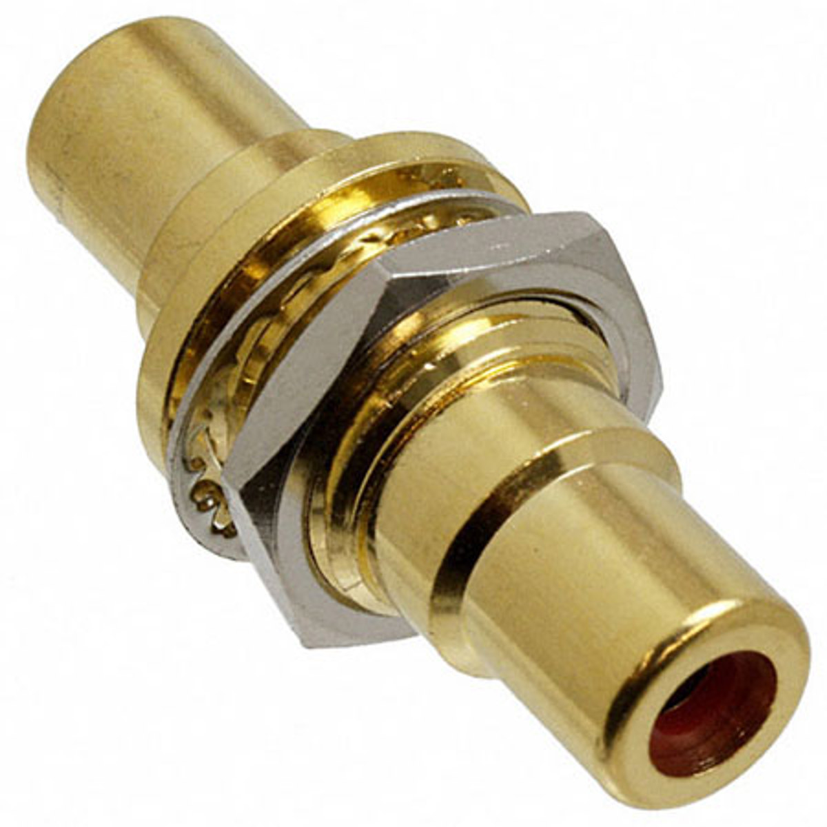 

Switchcraft RCA Female to Screw Style Rear Mount Feedthru Jack, Gold / Red