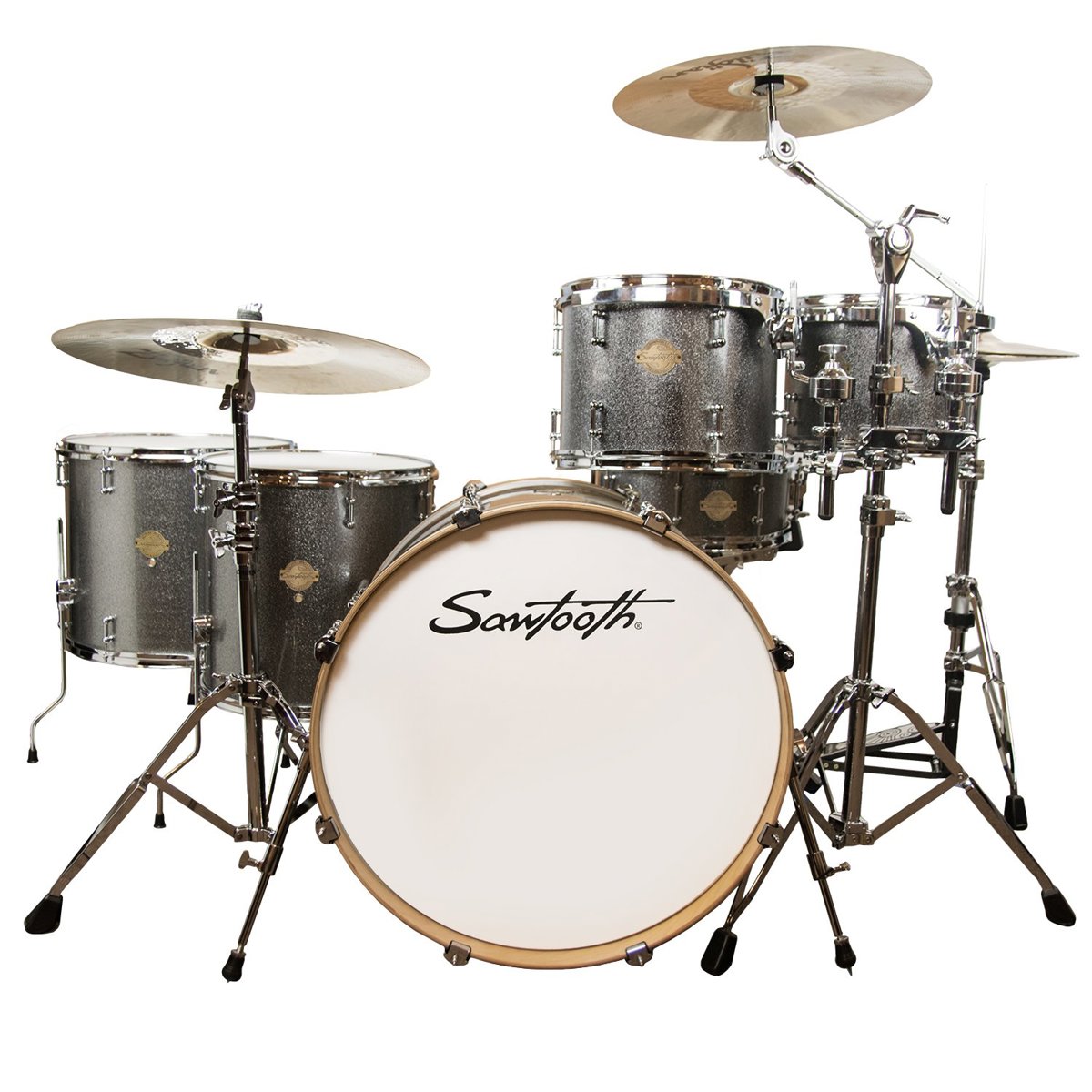 

Sawtooth Command 6-Piece Drum Shell Pack, Silver Sparkle
