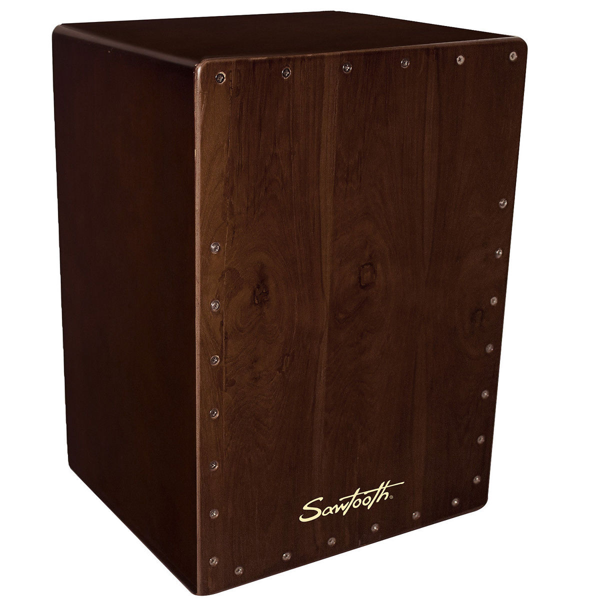 

Sawtooth Chocolate Satin Wood Hand Stained Cajon, Large