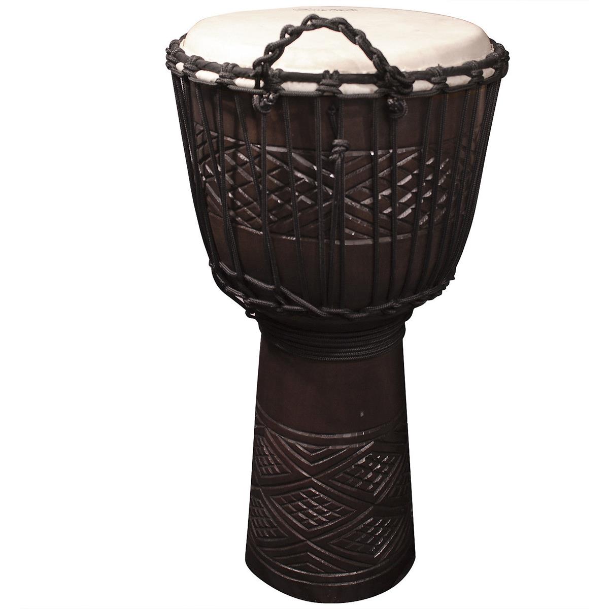 Image of Sawtooth Tribe Series 12&quot; Hand Carved Congo Design Rope Djembe