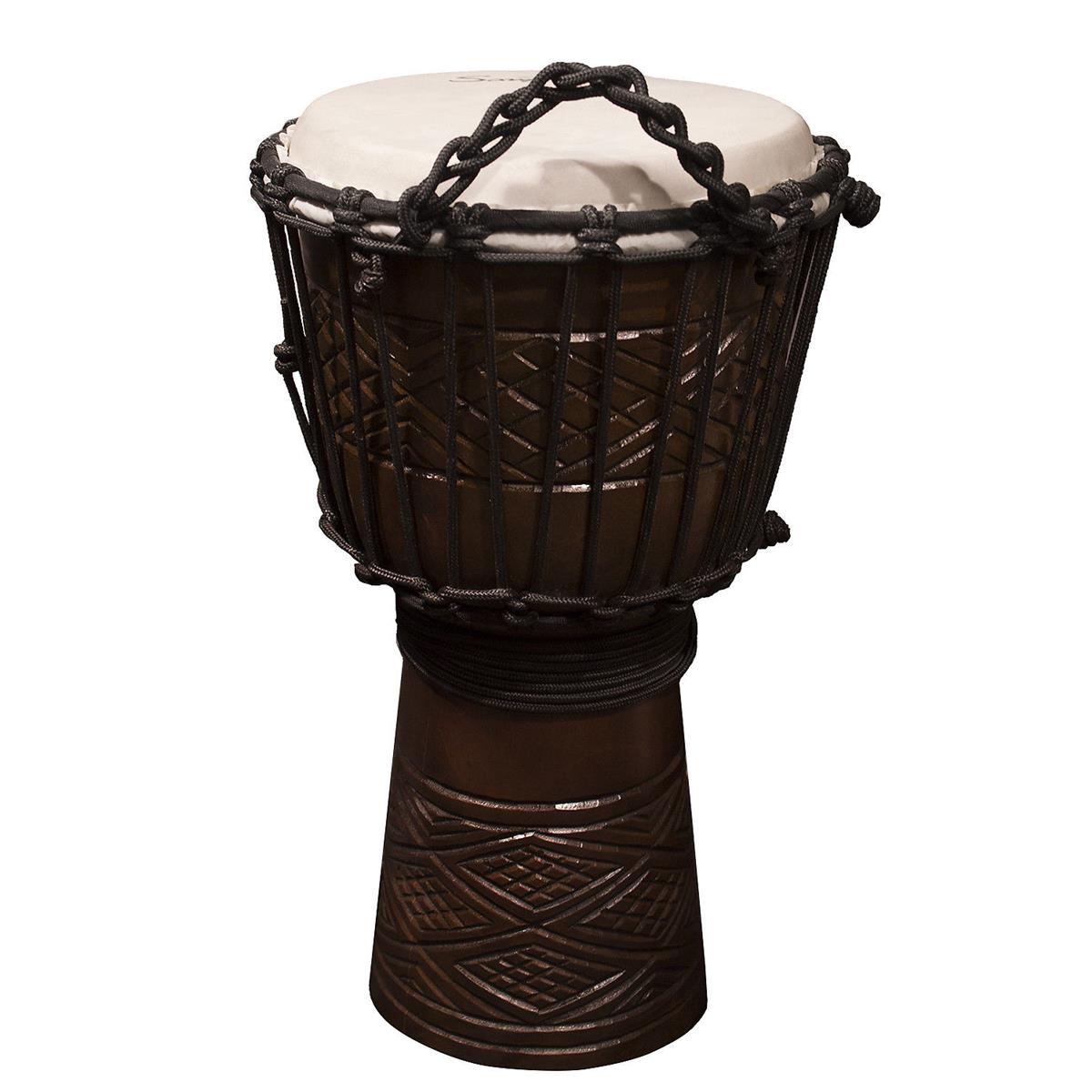 Image of Sawtooth Tribe Series 8&quot; Hand Carved Congo Design Rope Djembe
