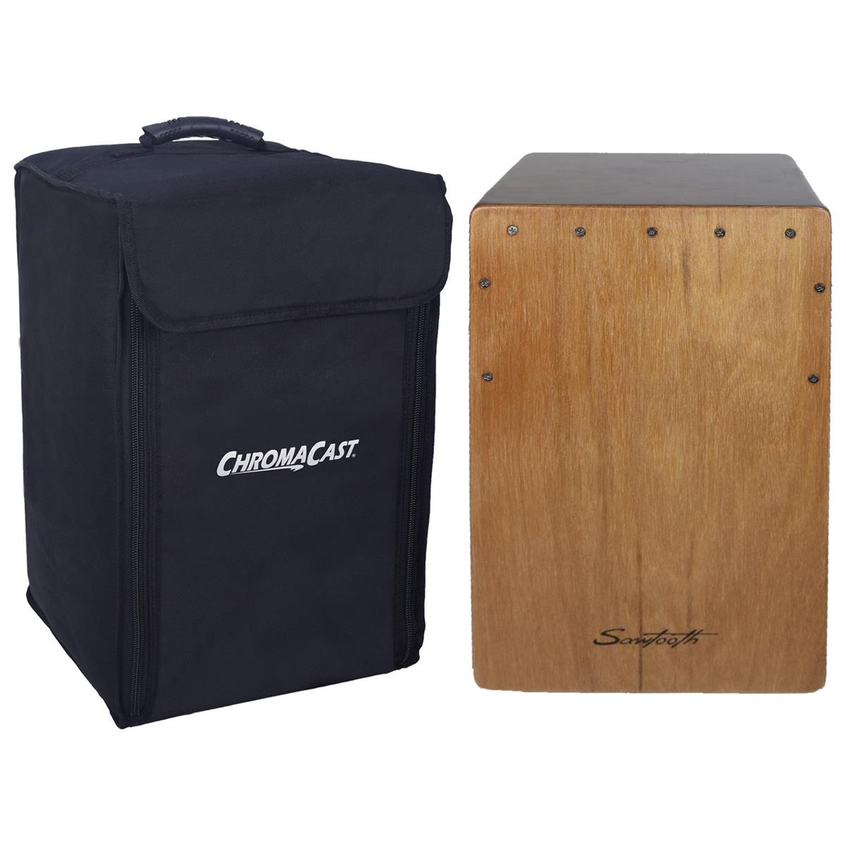 Image of Sawtooth Cedar Wood String-Snare Cajon with Soft Case