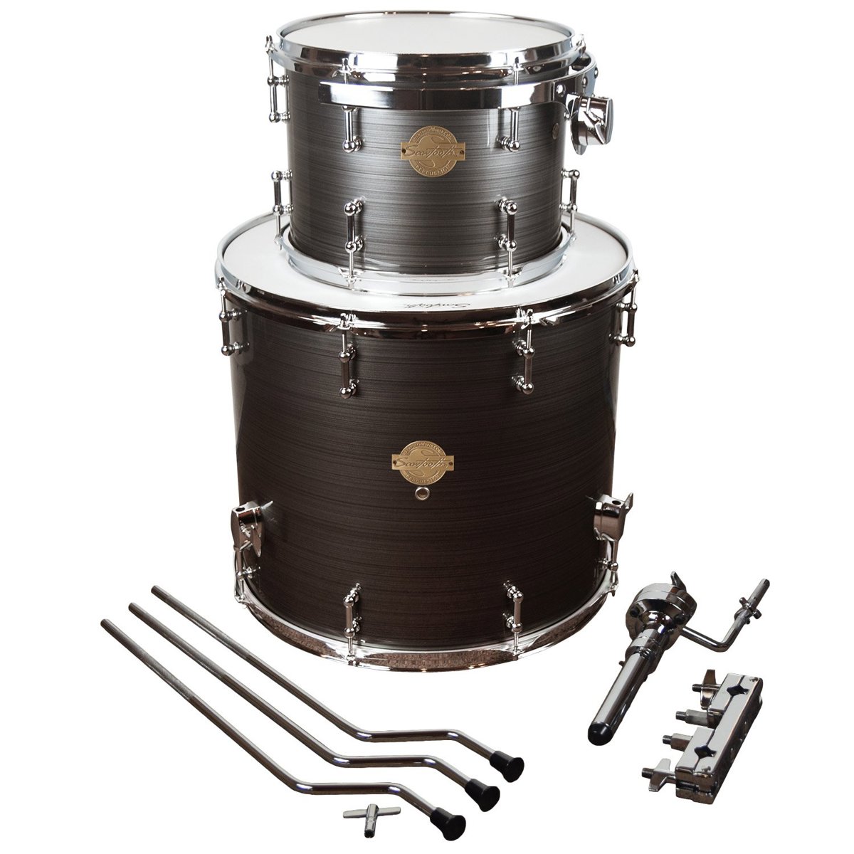 

Sawtooth Command Extension Pack, 10x8" Tom Drum,14x14" Floor Tom, Silver Streak