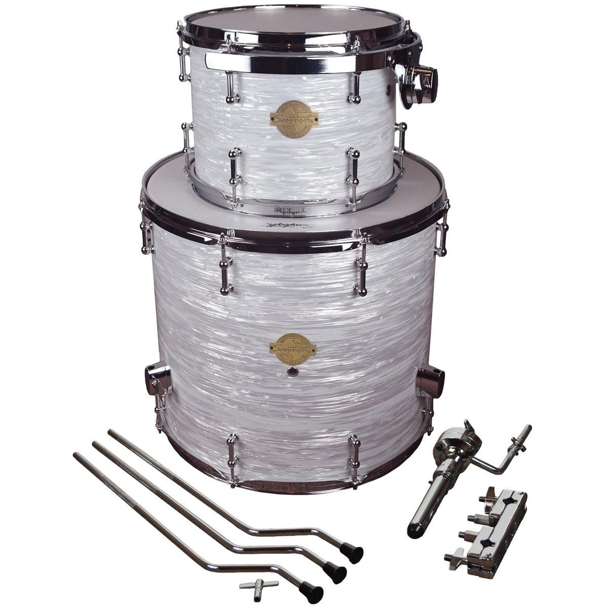 

Sawtooth Command Extension Pack, 12x9" Tom Drum,18x16" Floor Tom, White Oyster