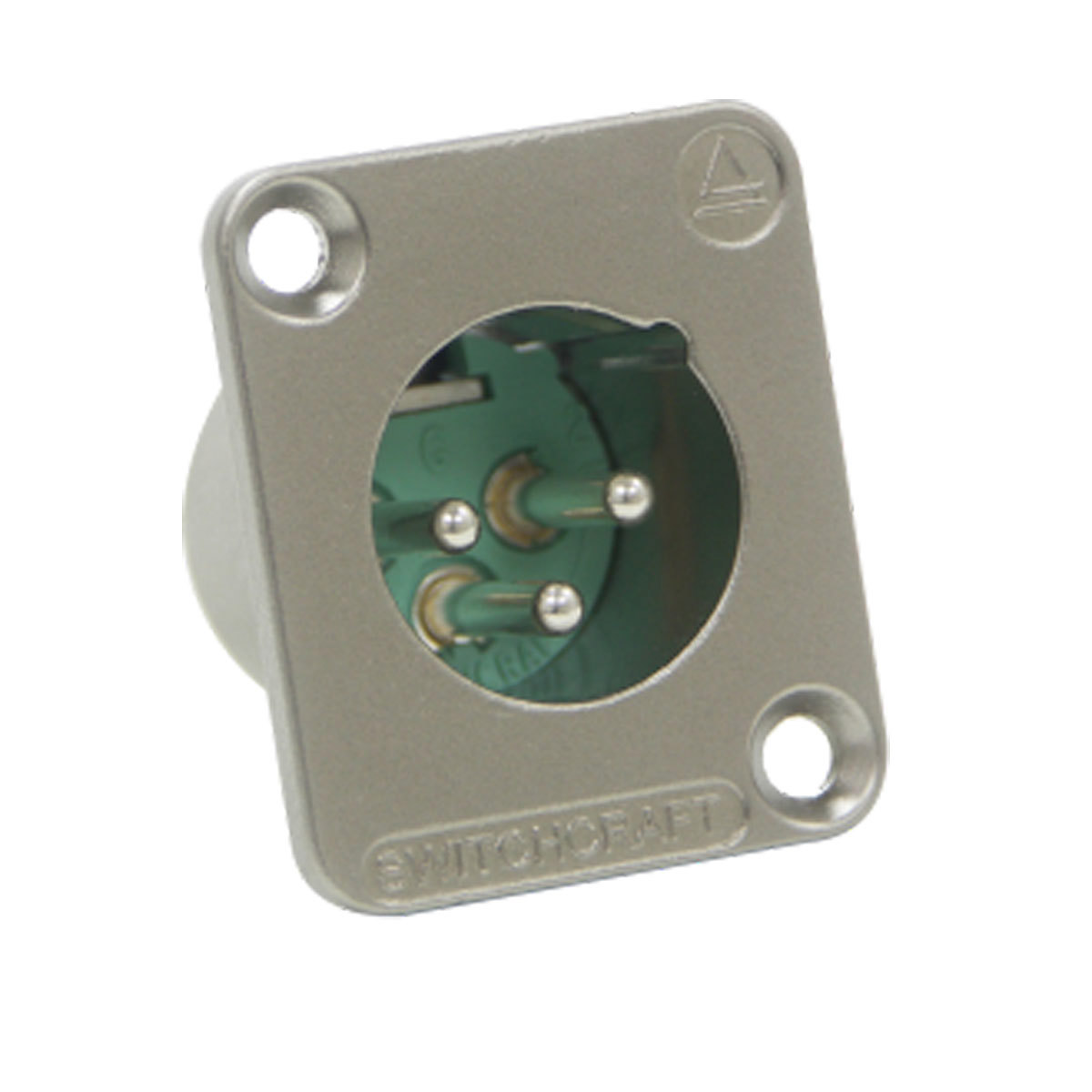 

Switchcraft 3-Pin Male Panel Mount Connector, Package, Silver Pins/Nickel Finish
