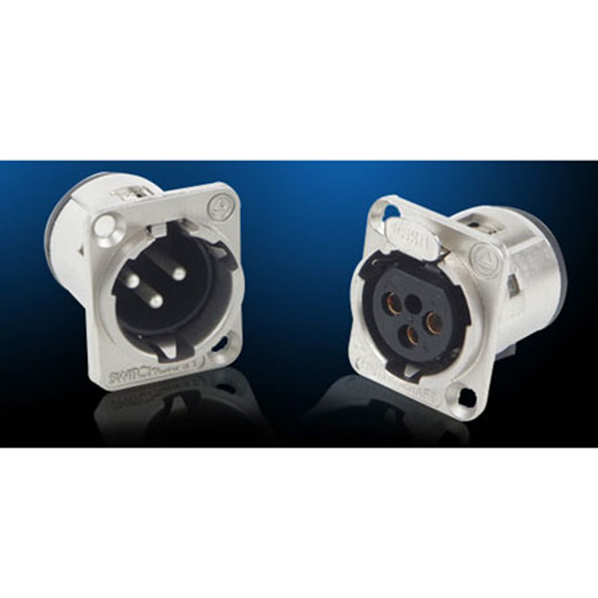 

Switchcraft E Series 3 Pin XLR Female Connectors, Gold Pins, Black Body
