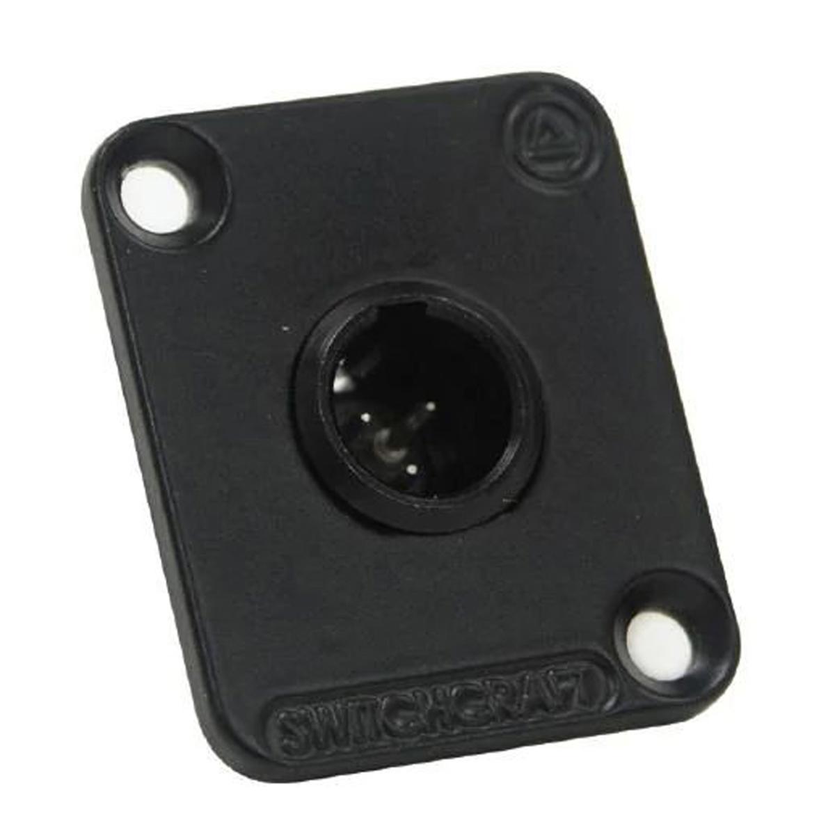 

Switchcraft Tini-QG Mini 5-Pin XLR Male Connector with 4-40 Screws, Black/Gold