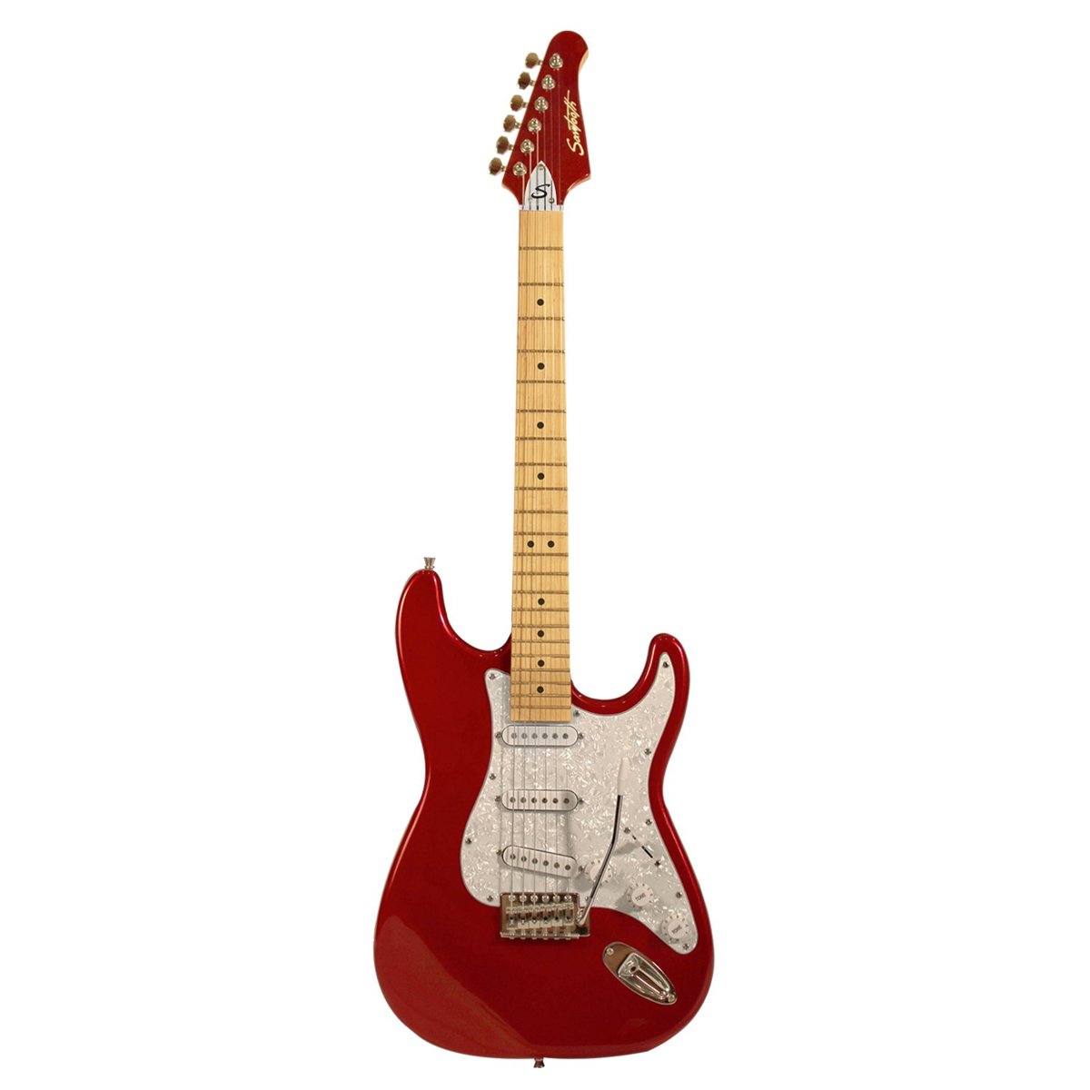 Sawtooth ES Electric Guitar Players Pack with 25-Watt Amplifier, Candy Apple Red -  ST-ES-CARP-PLAY