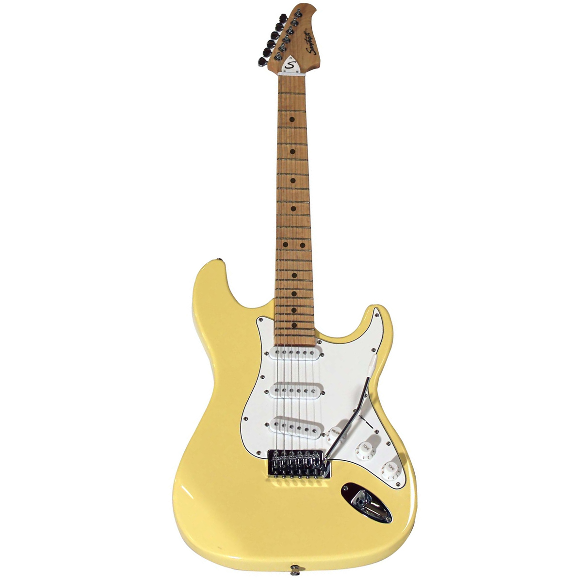 

Sawtooth ES Electric Guitar, Citron Vanilla Cream with White Pickguard