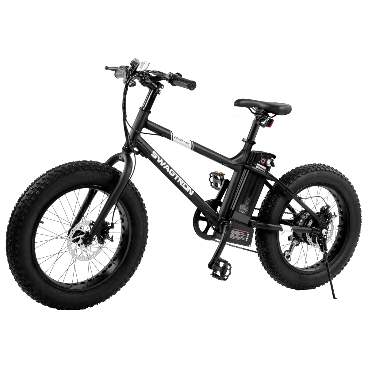 

Swann Swagtron EB-6 Youth Fat E-Bike, 18.6mph Speed, Black