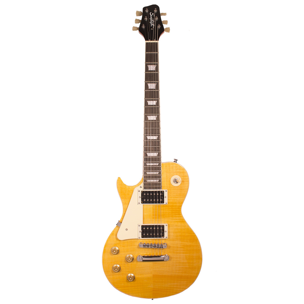 

Sawtooth Heritage Series Left-Handed Electric Guitar, Rosewood, Tuscan Flame