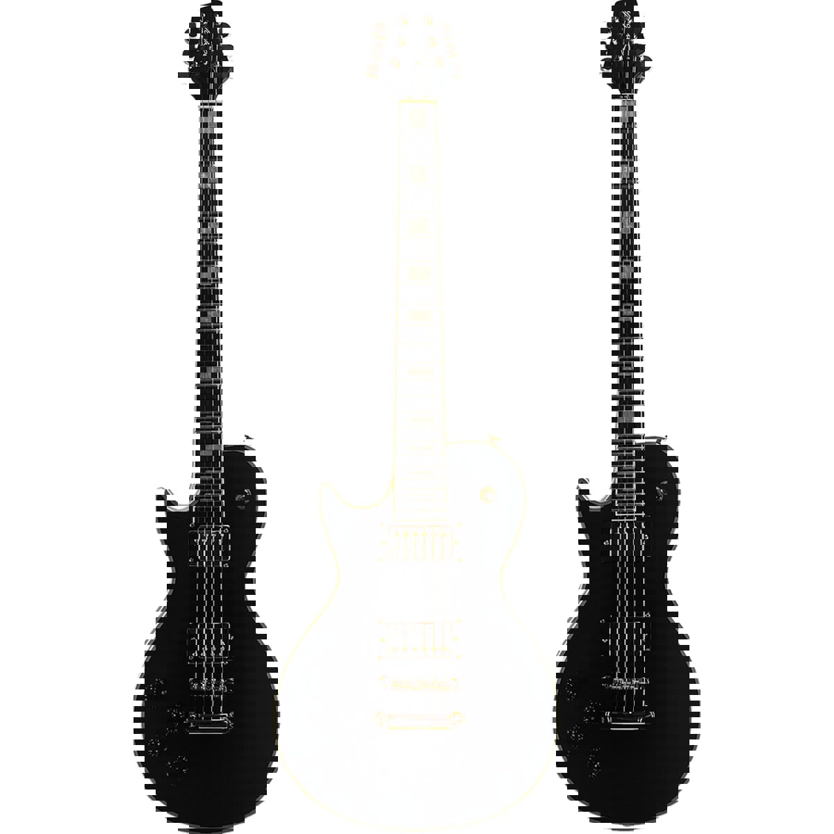 

Sawtooth Heritage 70C Left-Handed Electric Guitar, Ebony Fretboard, Satin Black