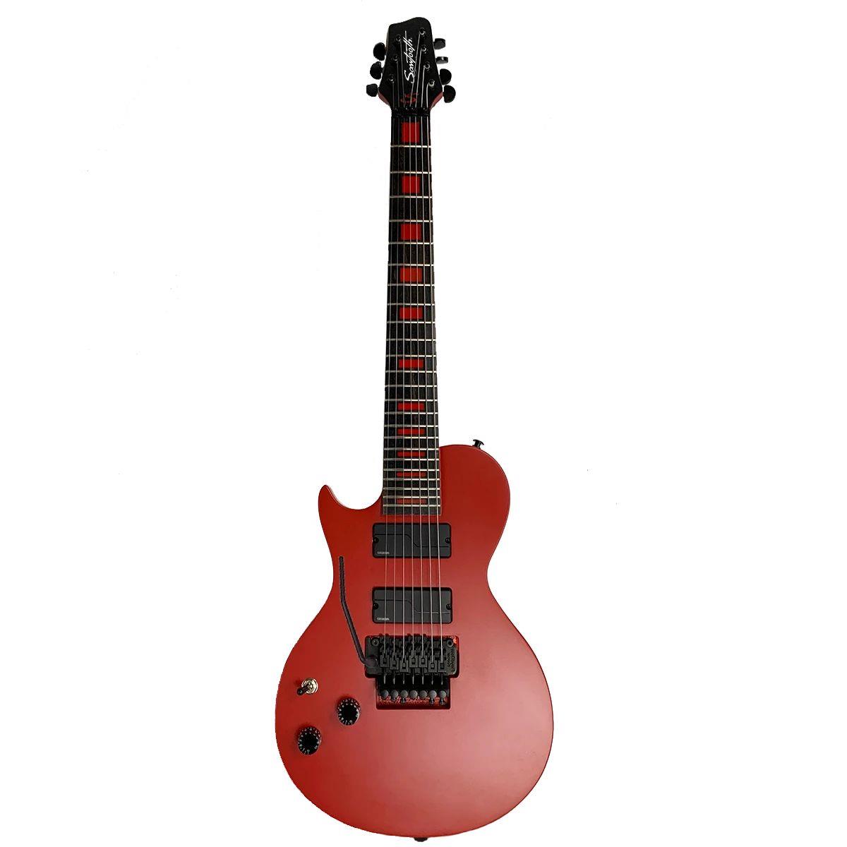 Sawtooth Americana Heritage HM724 7-String Left-Handed Electric Guitar,Satin Red -  ST-HM-724-LH-SR
