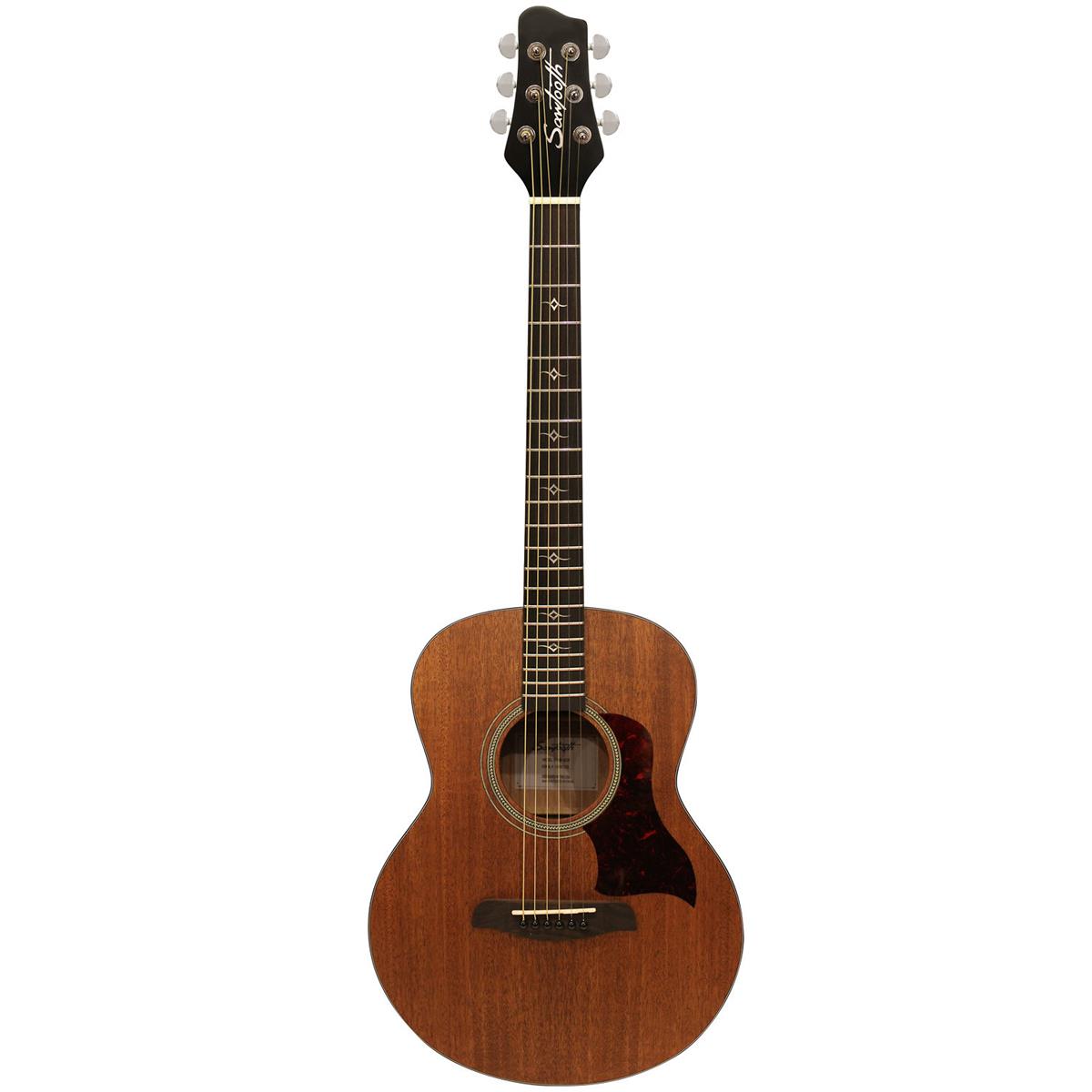 Sawtooth Mahogany Series Mini Jumbo Acoustic Electric Guitar -  ST-MH-AEJJR