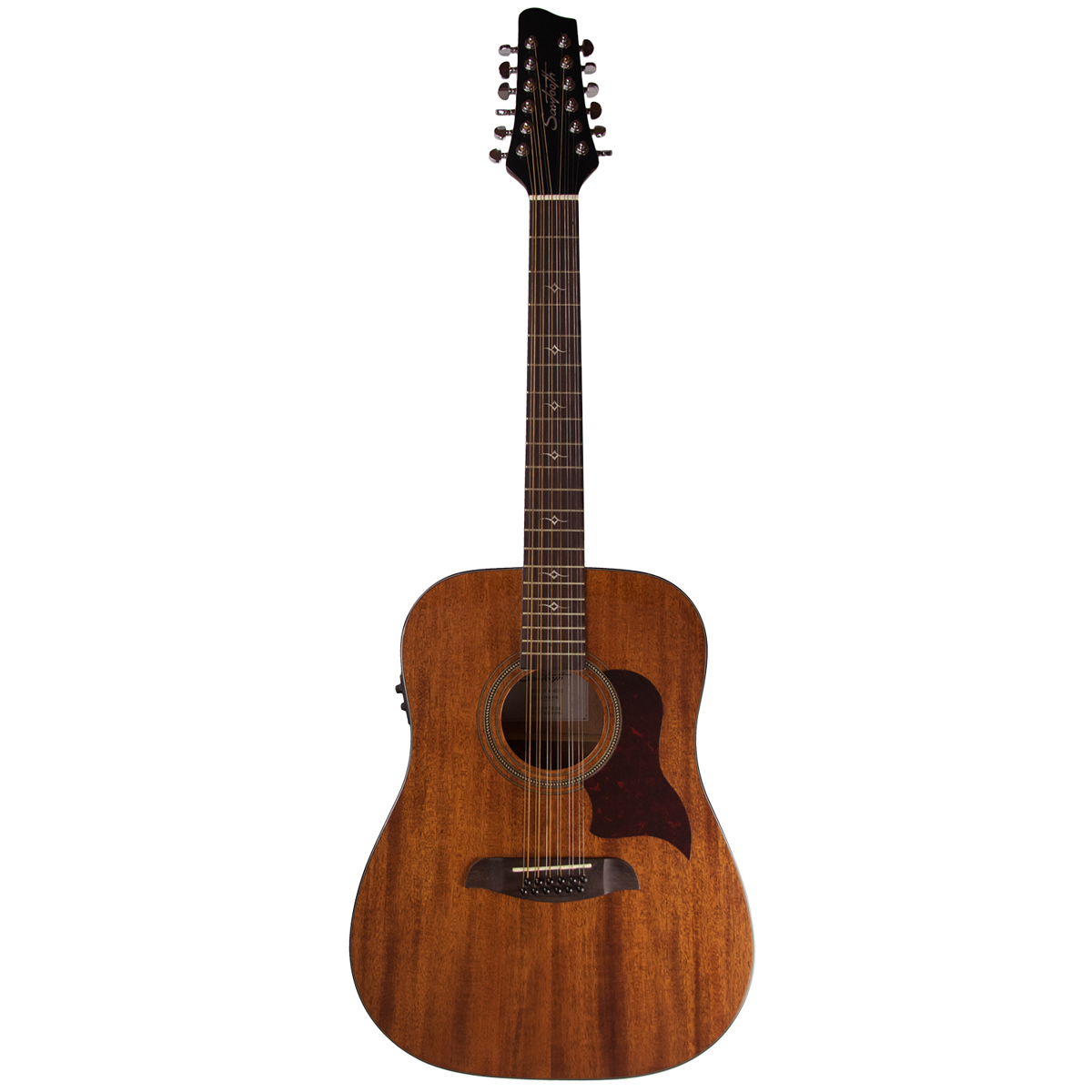 Sawtooth Mahogany Series 12-String Dreadnought Acoustic Electric Guitar -  ST-MHG-AED-12