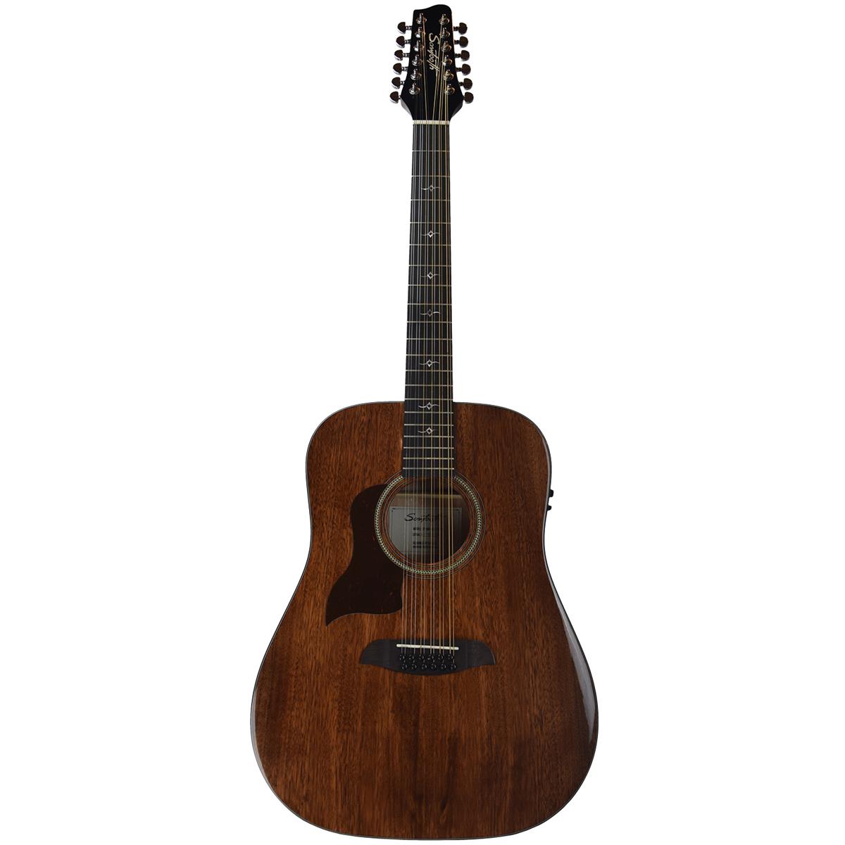 Sawtooth Mahogany 12-String  LeftHanded Dreadnought Acoustic Electric Guitar -  ST-MHG-AED-12-LH