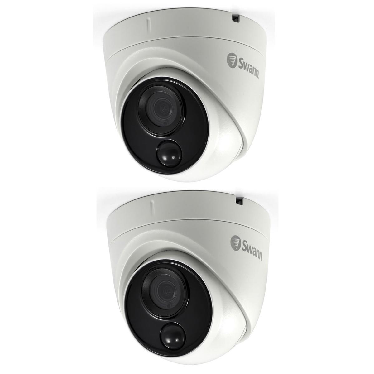 

Swann 2 Pack 4K UHD Dome Camera with Heat and Motion Sensor