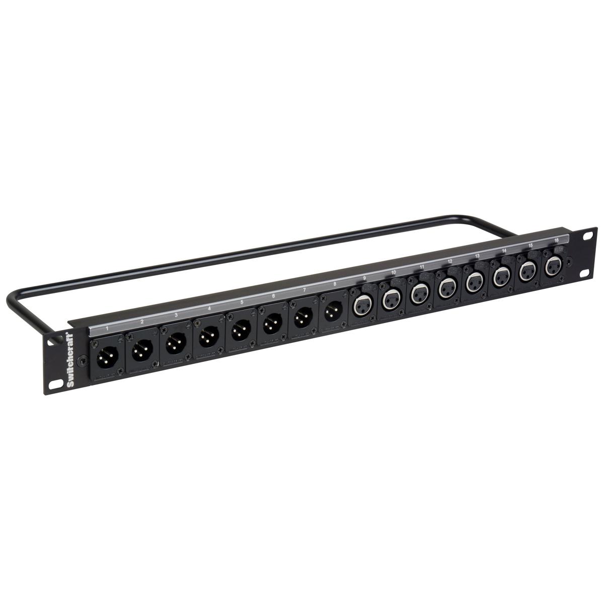 

Switchcraft 1RU Pre-Loaded QG Panel with 8 Male & 8 Female 3-Pin XLR Connectors