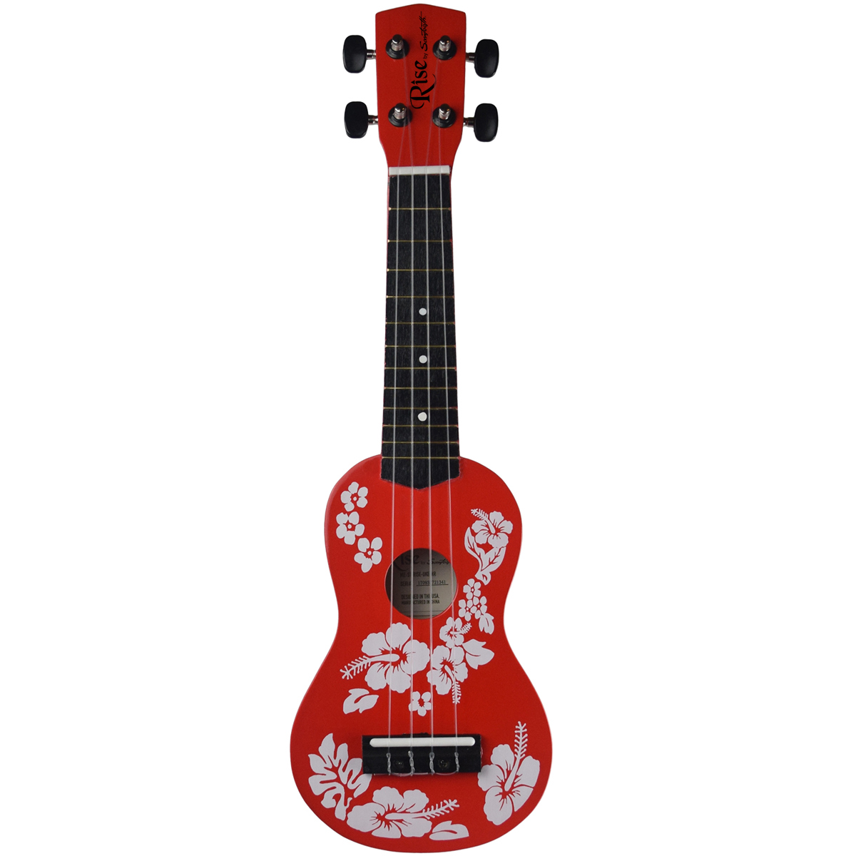 

Sawtooth Rise Beginner's Acoustic Ukulele, Hibiscus Red
