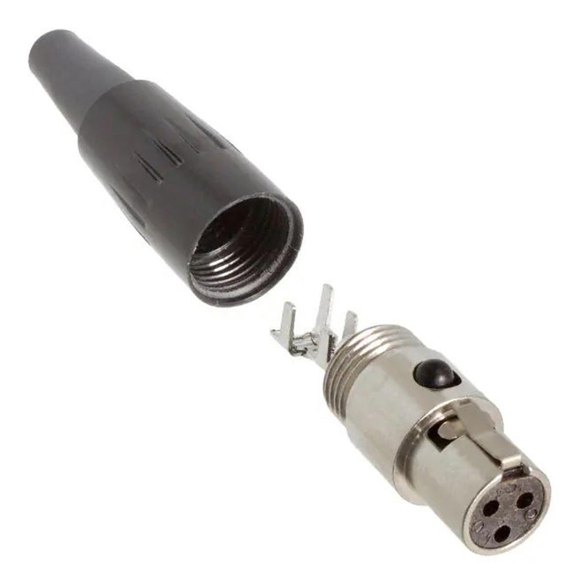 

Switchcraft Tini-QG Mini XLR 3 Pin Female Cable Mount, Silver Pins, Nickel
