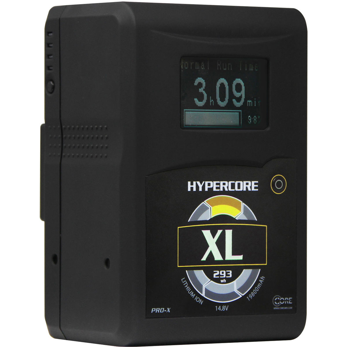 

Core SWX Hypercore XL 14.8V 293Wh 3-Stud Gold Mount Hi-Draw Li-Ion Battery