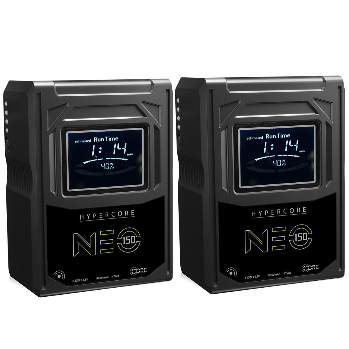 

Core SWX Hypercore NEO 150 Mini 147Wh 3-Stud Gold-Mount Li-Ion Battery, 2-Pack