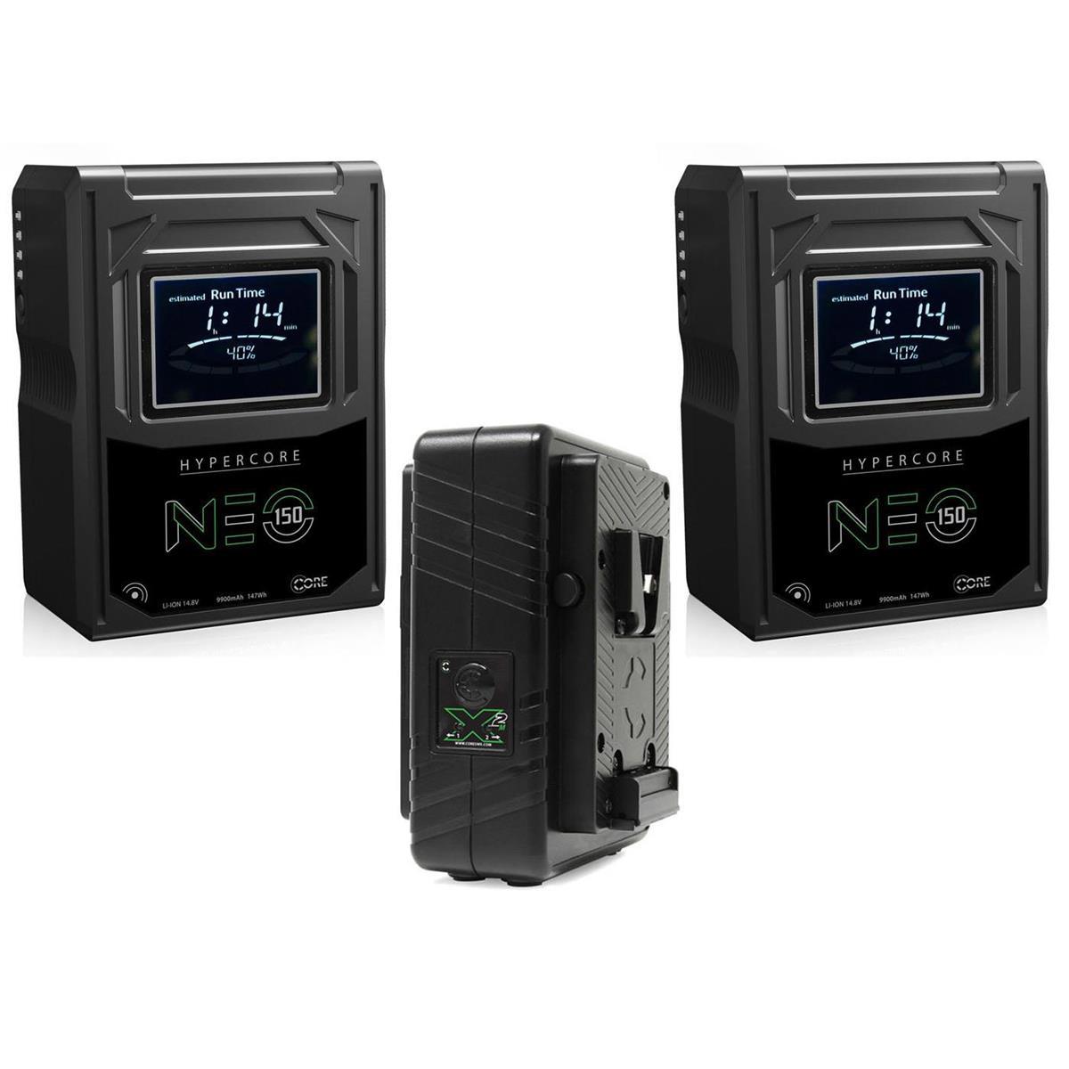 

Core SWX 2x Hypercore NEO-150S V-Mount Mini Batteries, Bundle w/GPM-X2S Charger