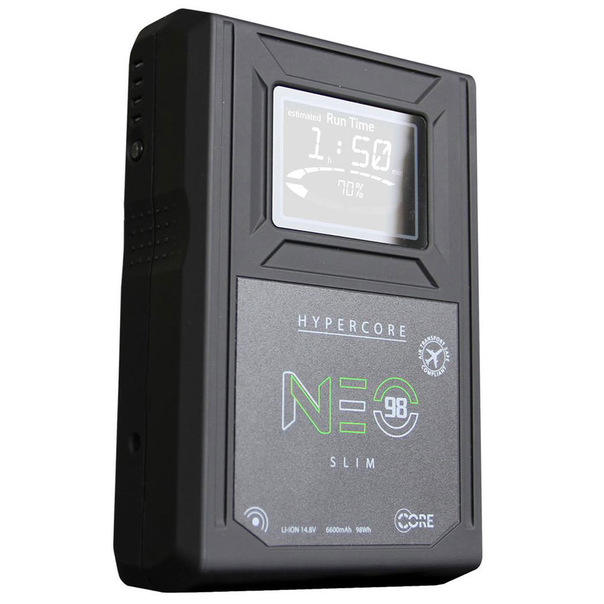 

Core SWX NEO Slim 98Wh 14.8V 6.6Ah V-Mount Lithium-Ion Battery Brick
