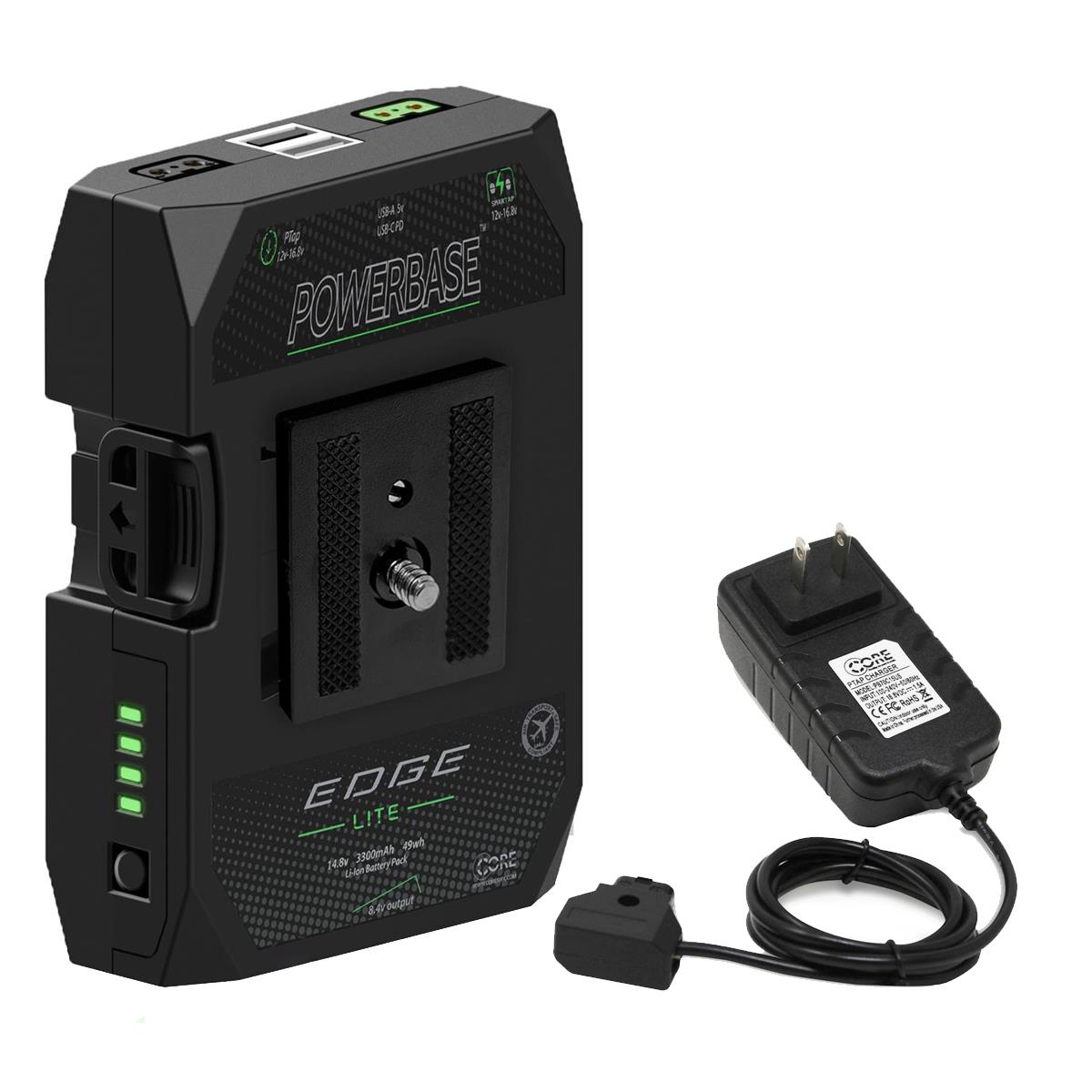 Core SWX PowerBase Edge Lite 49Wh Battery Pack with D-Tap Charger -  PBE-LITE A