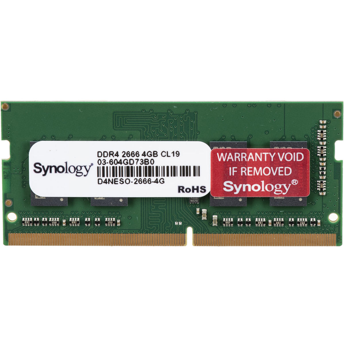 

Synology 4GB DDR4 2666MHz Non-ECC SO-DIMM Memory Module