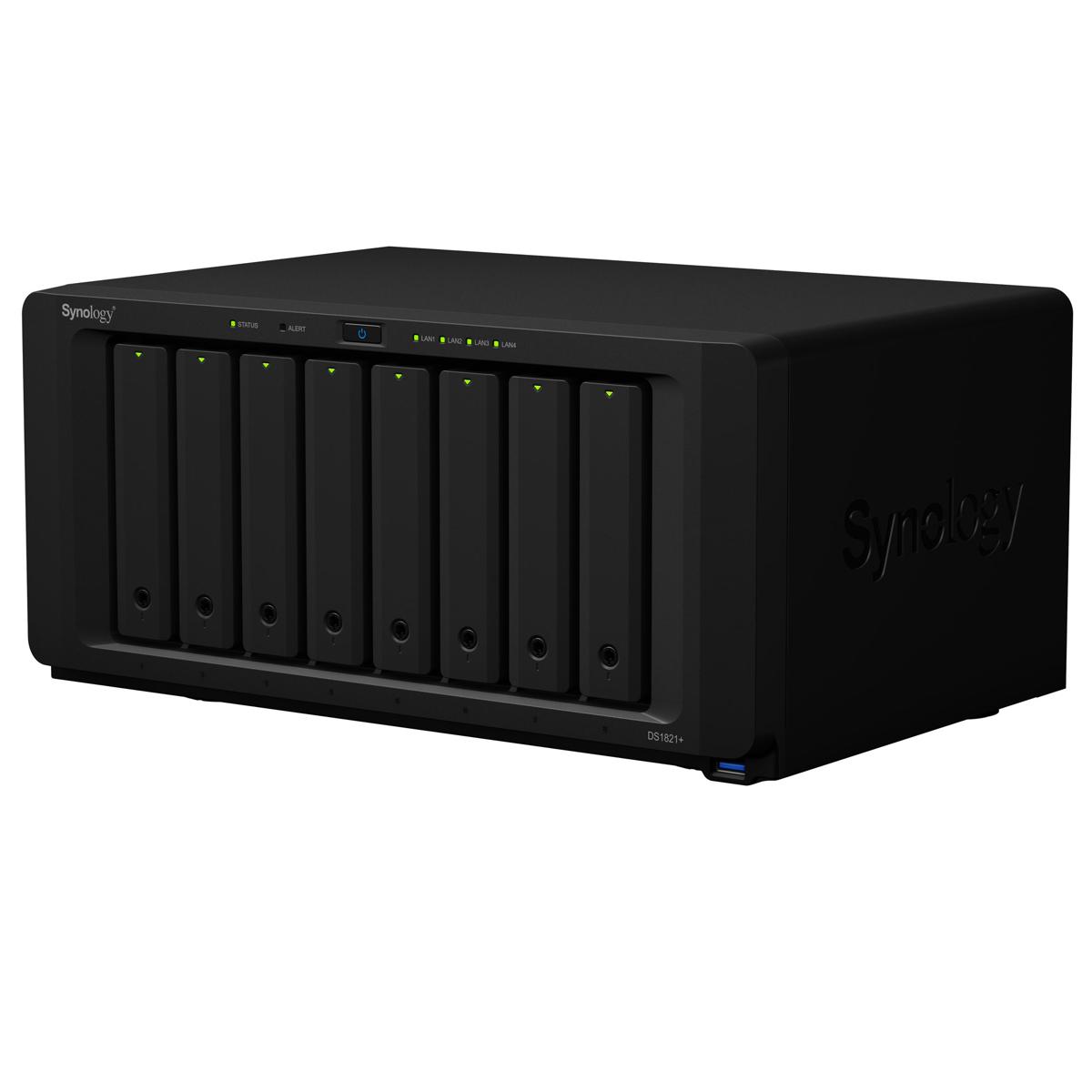 

Synology Diskstation DS1821+ 8-Bay NAS Enclosure, 4-Core 2.2GHz, 4GB RAM, No HDD