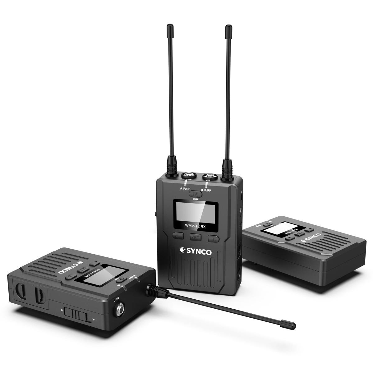 

Synco Audio WMic-T2 96-Channel UHF Metal Wireless Mic with 2x Tx and Receiver
