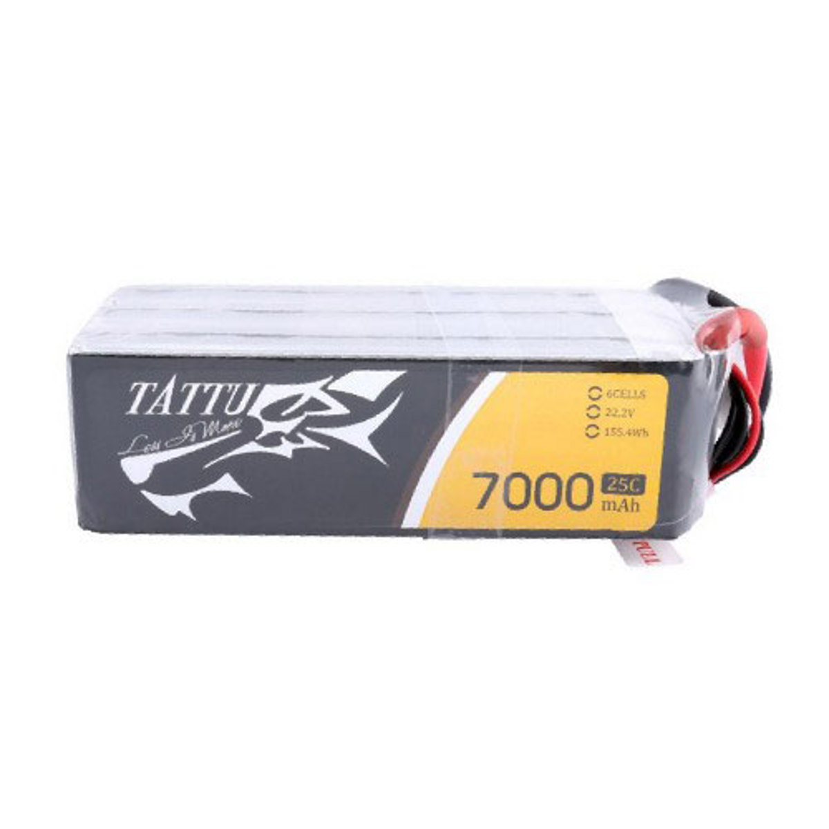 Tattu 7000mAh 22.2V 25C 6S1P Li-Po Battery Pack with XT60 Plug for UAV Drones -  TAA70006S25X6