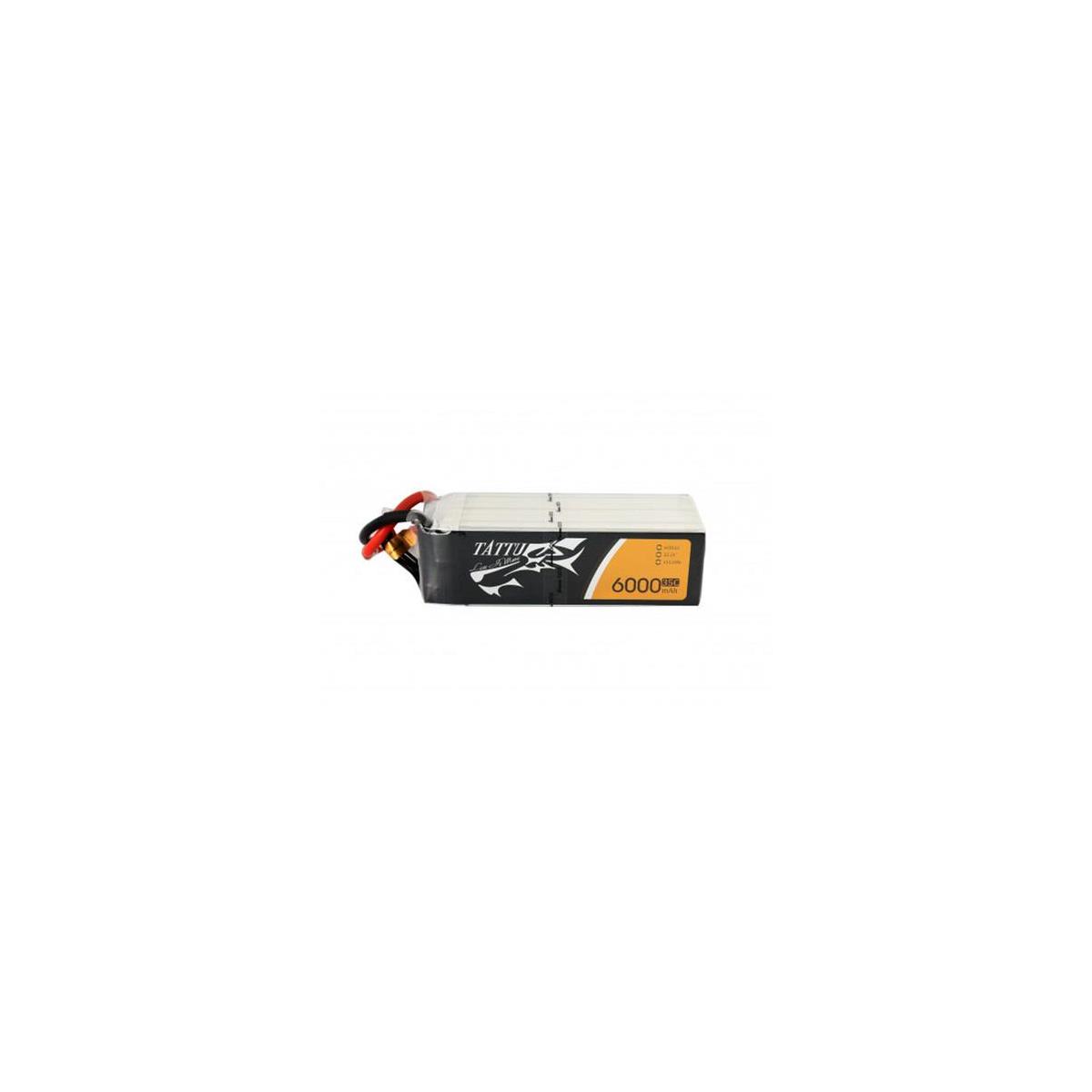 Tattu 6000mAh 22.2V 35C 6S1P Li-Po Battery Pack with XT60 Plug for RC Drones -  TAA60006S35X6