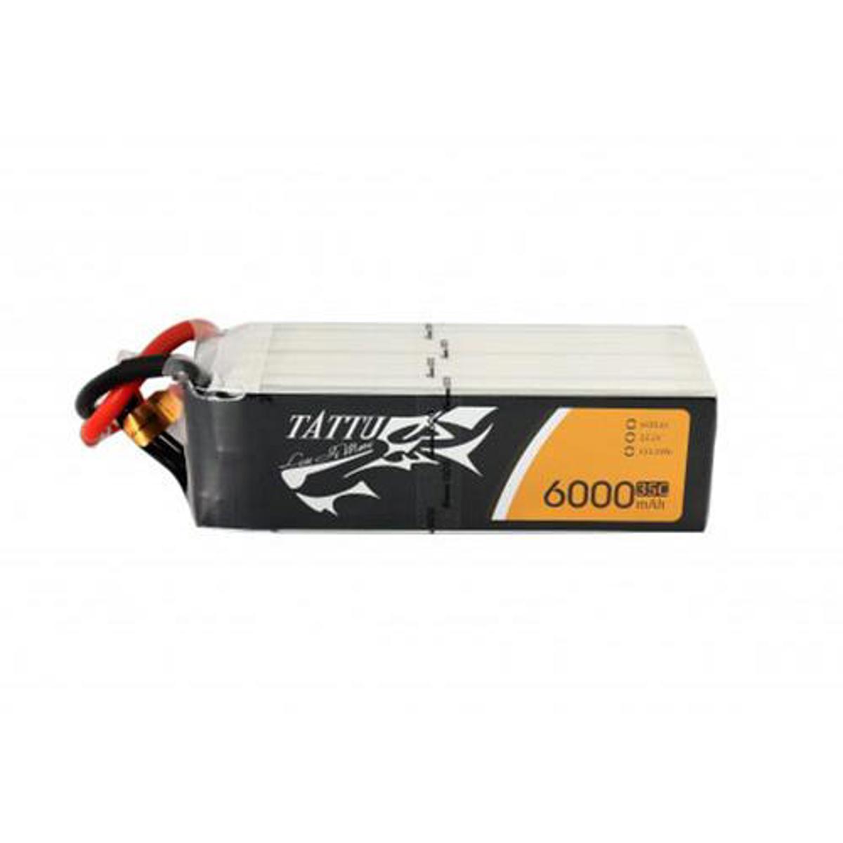 

Tattu 6000mAh 22.2V 35C 6S1P Li-Po Battery Pack with XT60 Plug for RC Drones