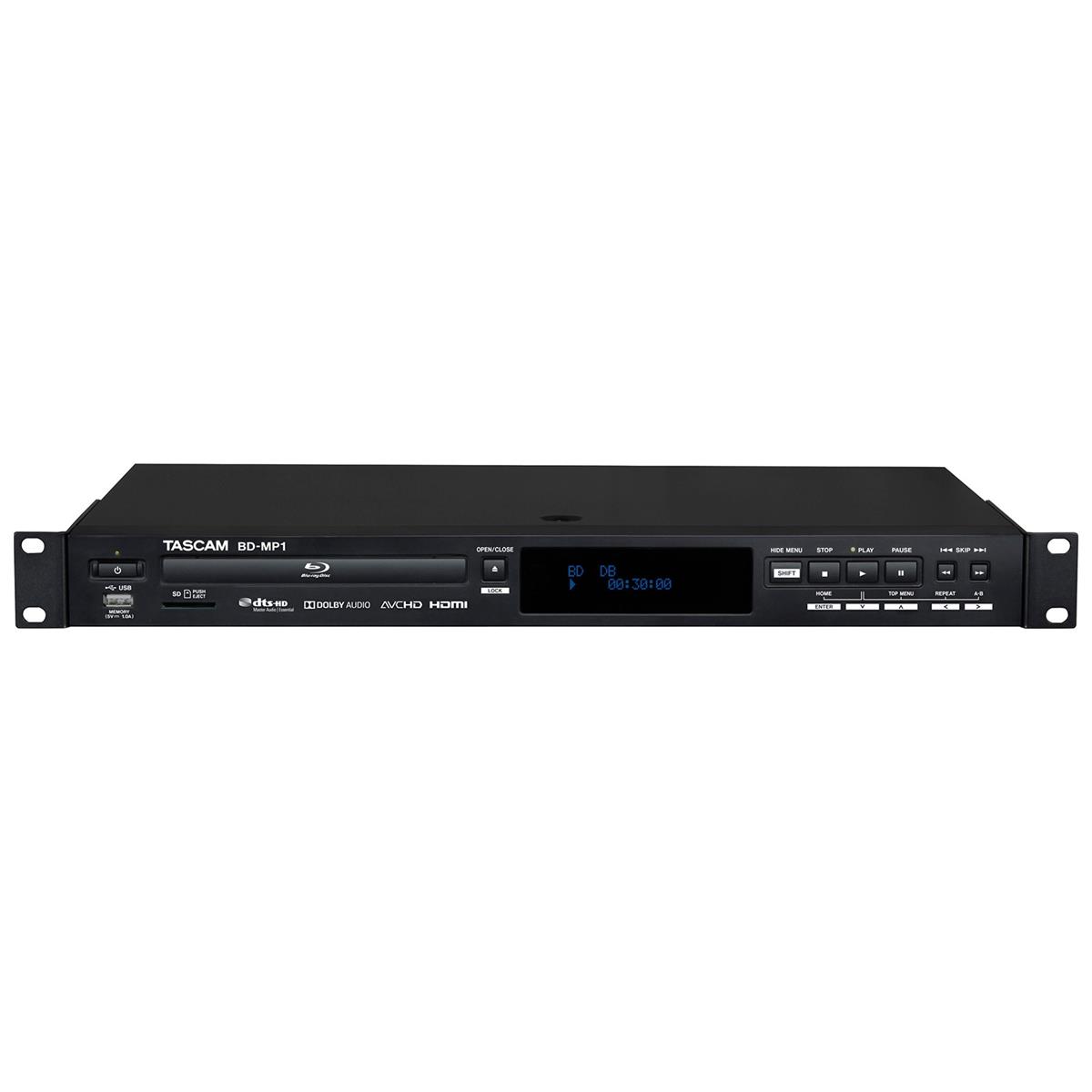 Image of Tascam BD-MP1 Rackmount Professional-Grade Blu-Ray Player with SD/USB Playback