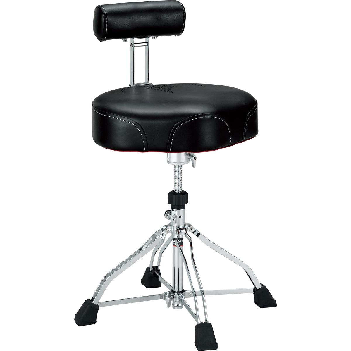 Image of Tama HT741B 1st Chair Ergo-Rider Drum Throne with Back Rest and Drum Key