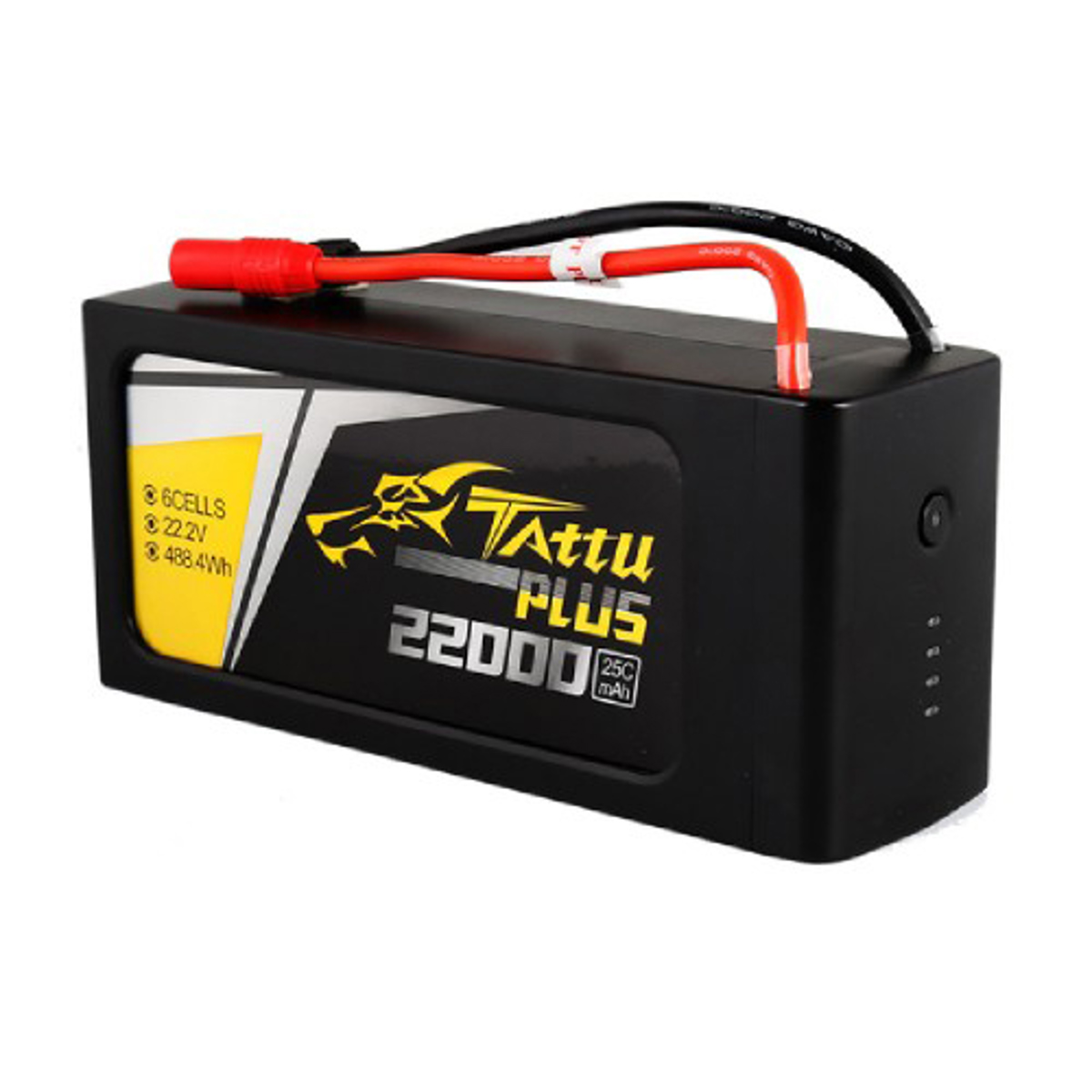 Tattu Plus 22000mAh 22.2V 25C 6S1P Li-Po Smart Battery Pack w/AS150+XT150 Plug -  TAA22K6SP25AX