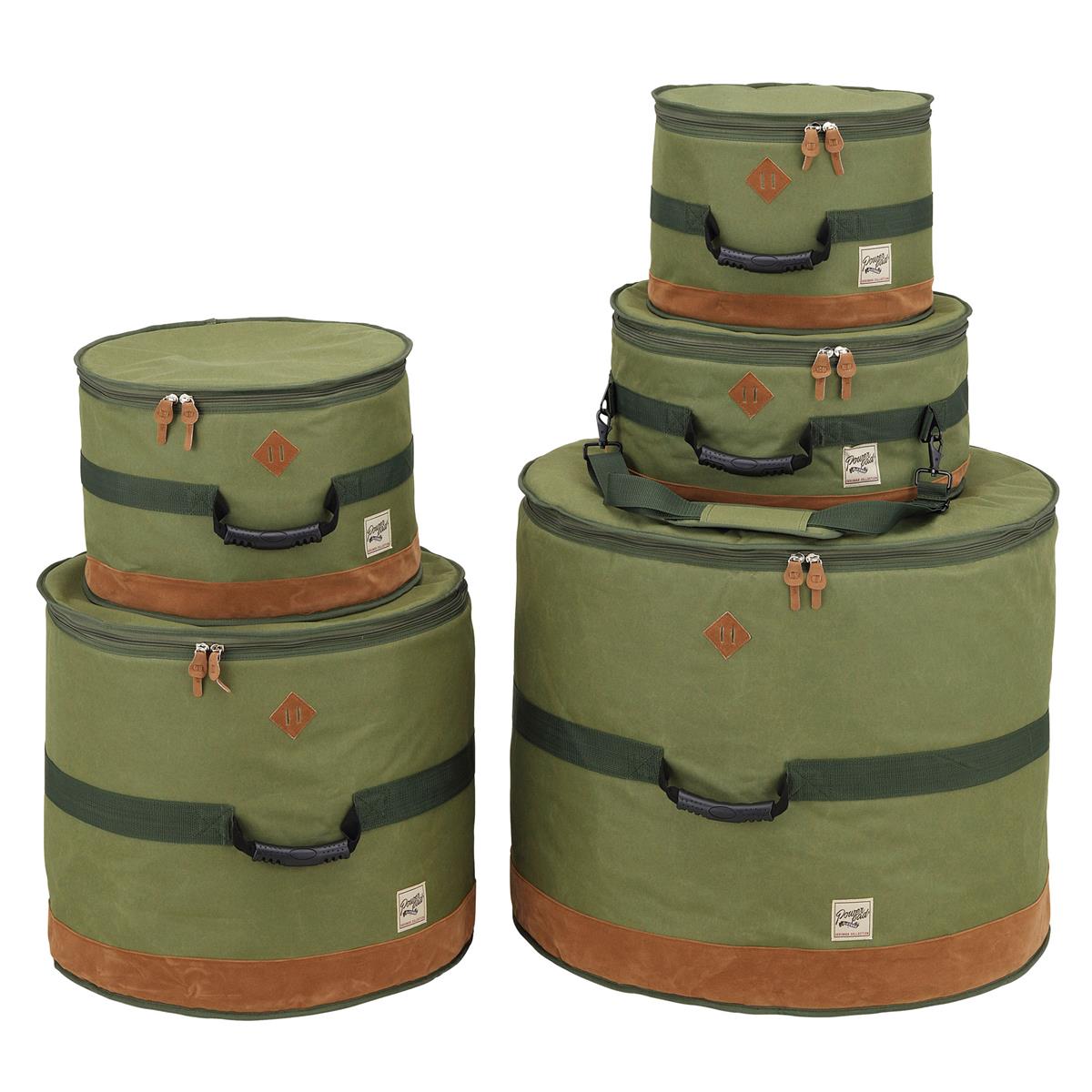 Tama POWERPAD Designer Collection Drum Bag Set, Moss Green -  TDSS52KMG