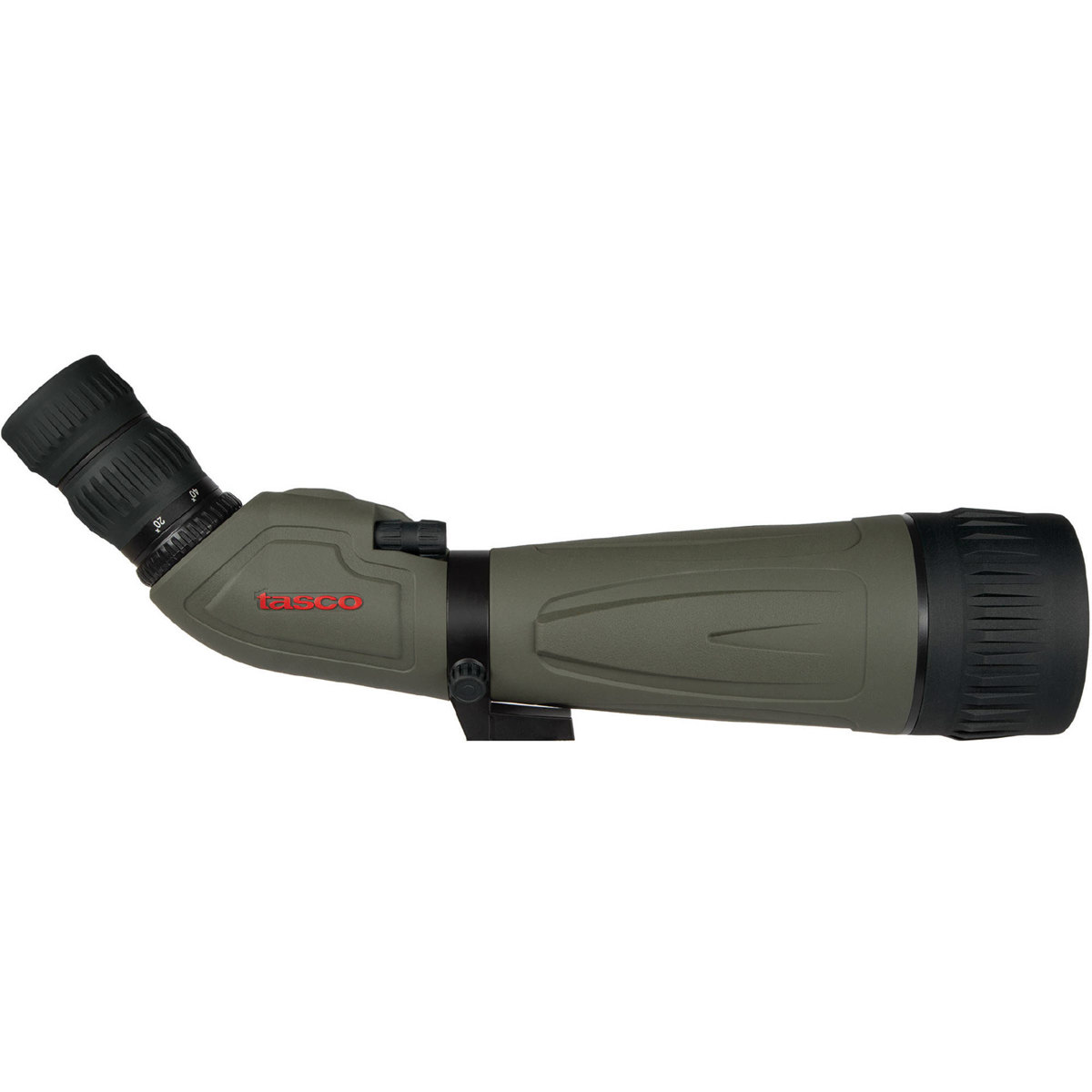 Tasco 20-60x80 Angled Viewing Spotting Scope, Weather Resistant, Tripod, Gray