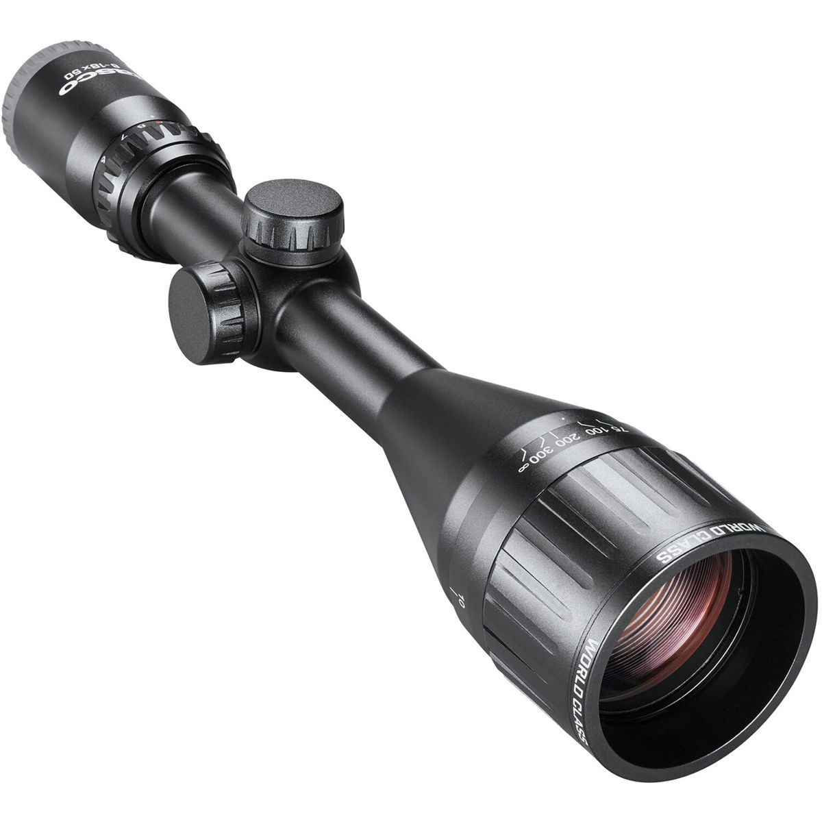 

Tasco 6-18x50 World Class Riflescope, SFP 30/30 Ret, Adj. Objective, 1" Tube