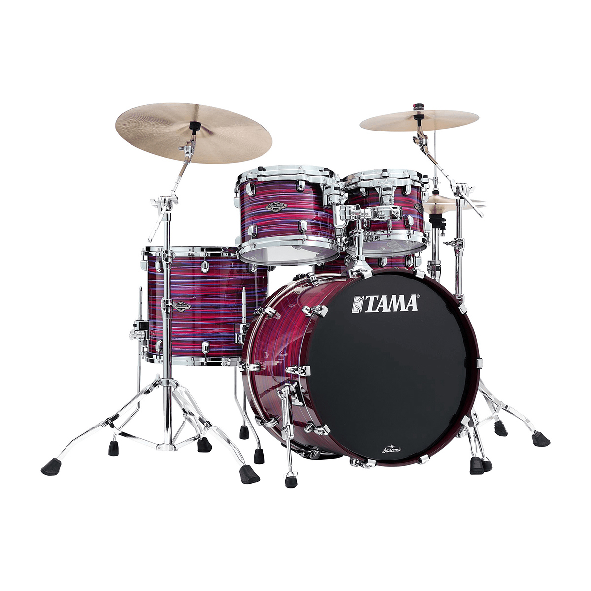 Image of Tama Starclassic Walnut/Birch Lacquer 4-piece Shell Pack