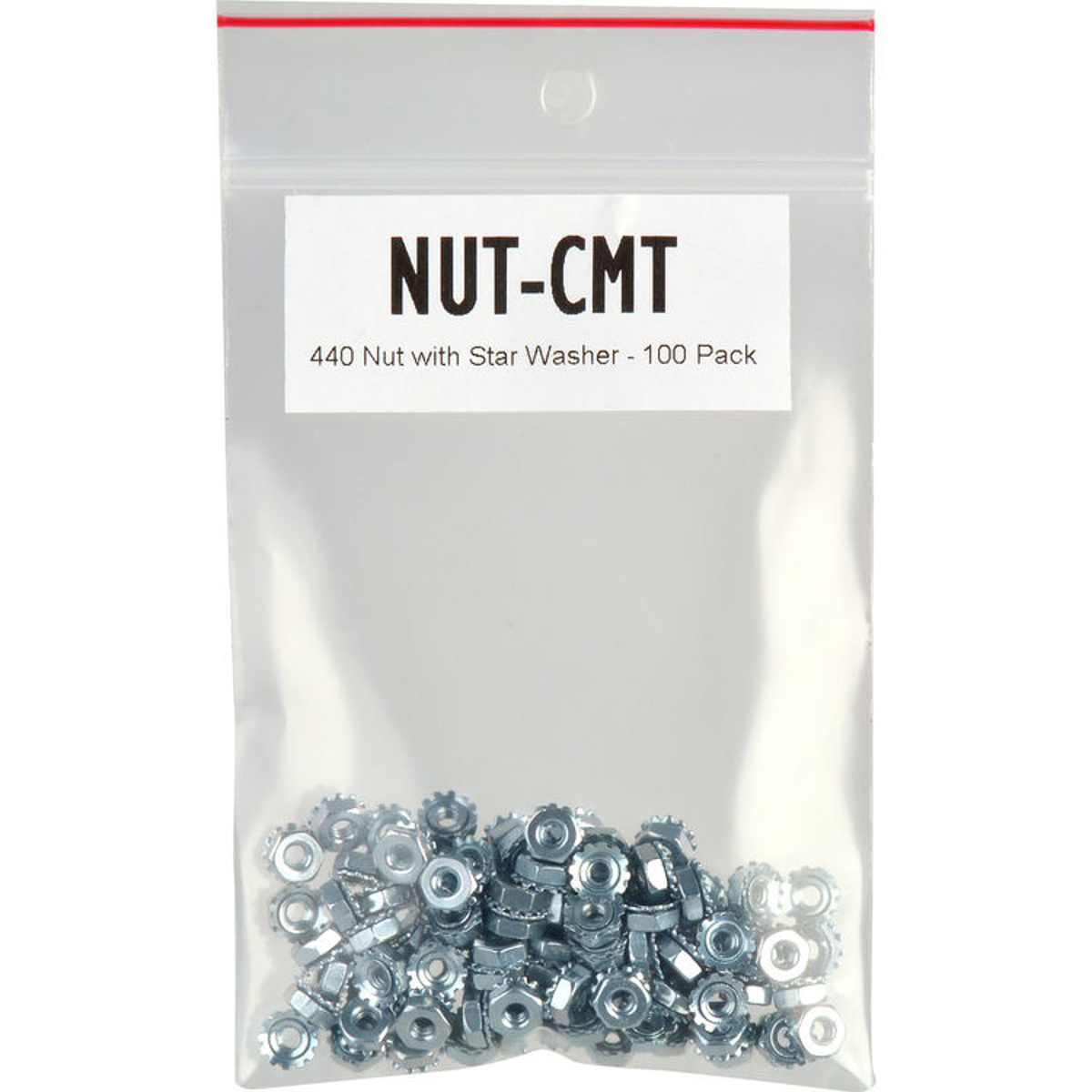 

TecNec Tecnec NUT-CMT 4-40 Thread Nut with Star Washer, 100 Pack