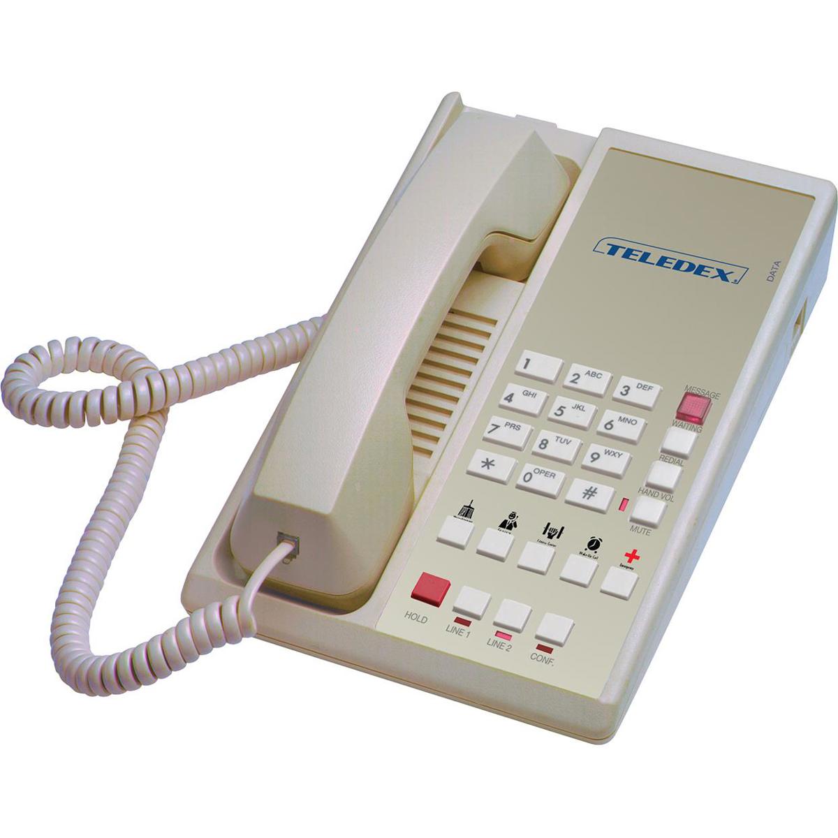 

Teledex Diamond L2S-5E Hotel Hospitality Two Line Analog Corded Speakerphone,Ash