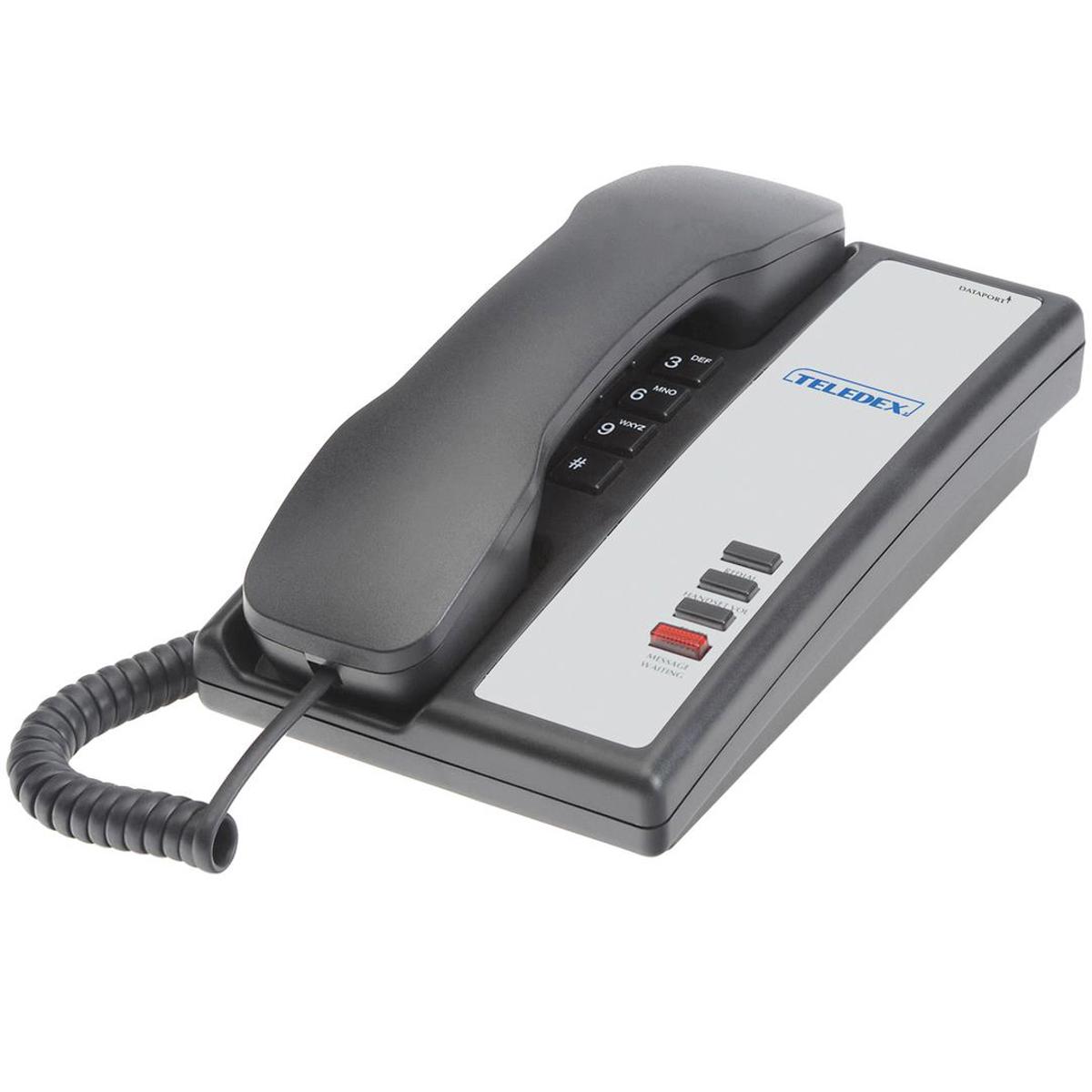 

Teledex Nugget Single-Line Analog Hotel TelePhone, Black