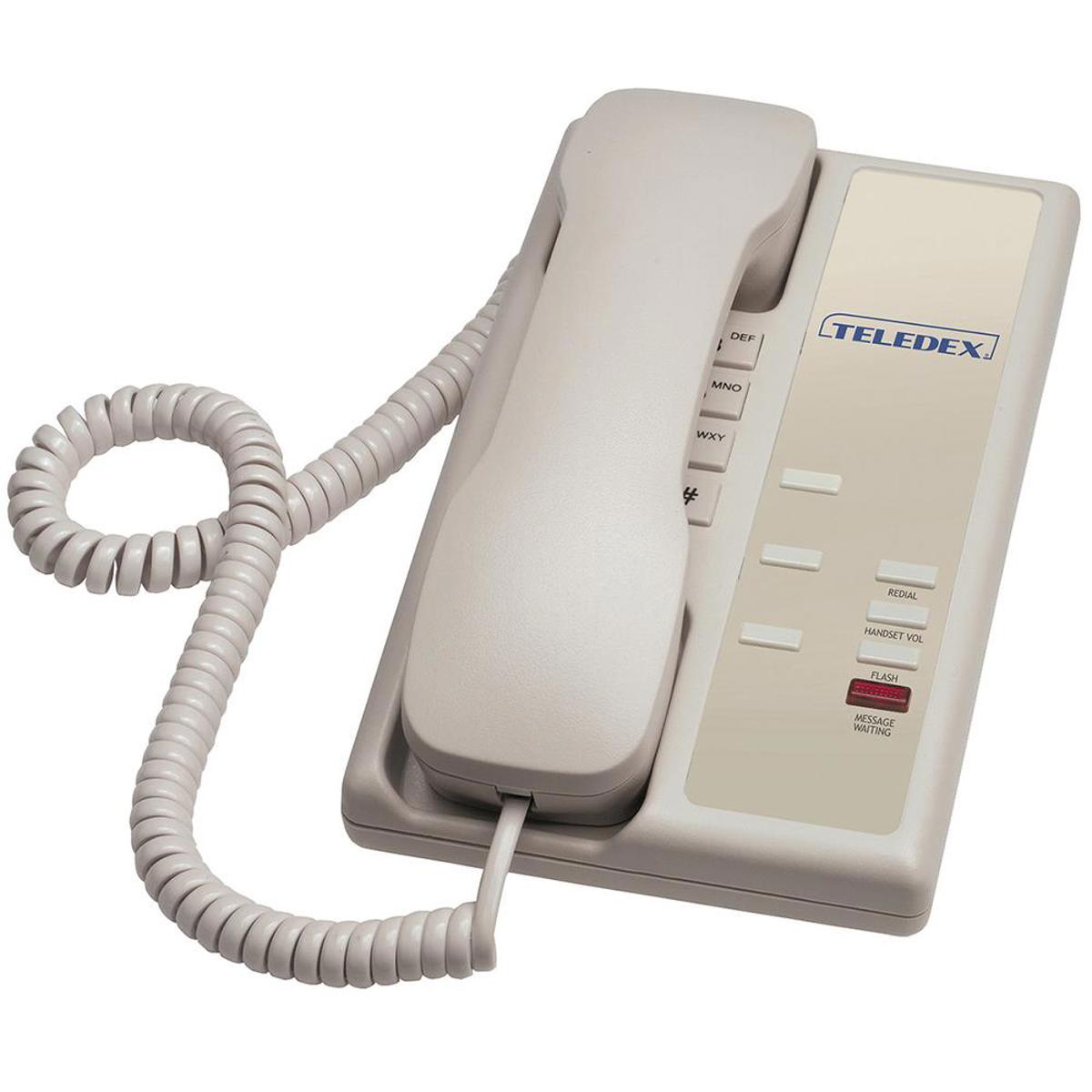 

Teledex Nugget 3 Single-Line Analog TelePhone, 3x Guest Service Buttons, Ash