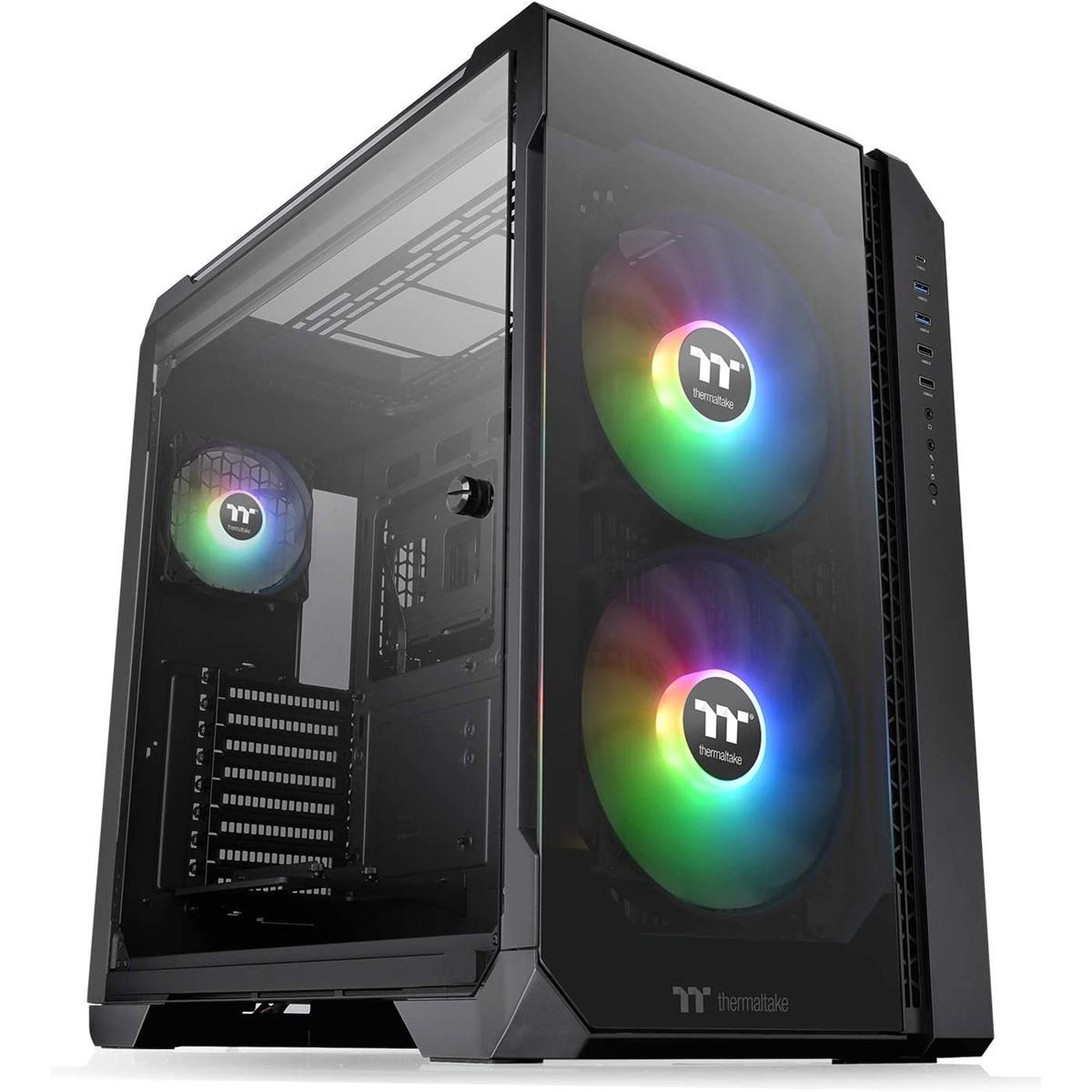 

Thermaltake View 51 Tempered Glass ARGB Edition Full-Tower Chassis, Black